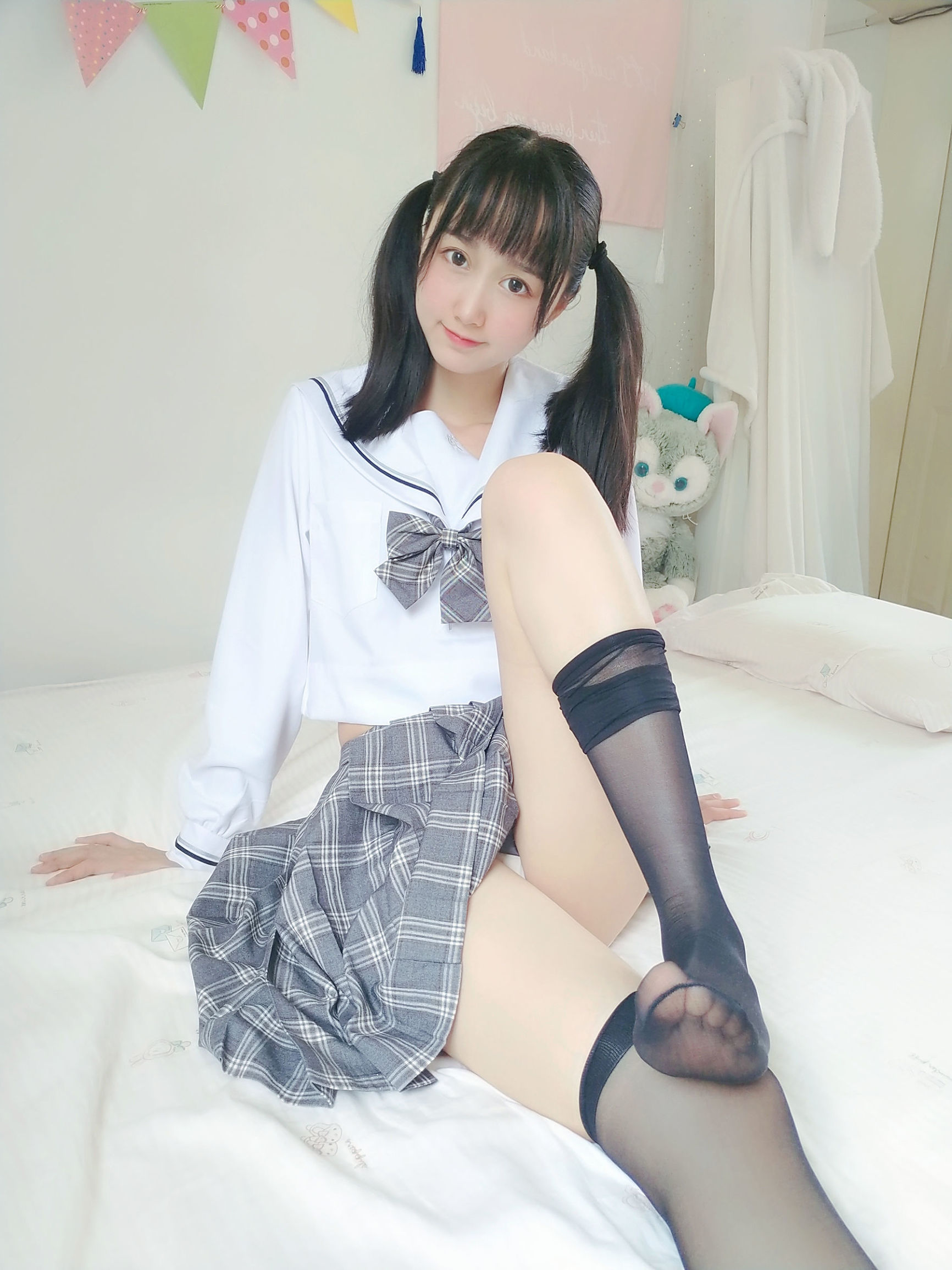 Cosplay Welfare] Moe-style Miss Sister MuMianMian OwO - Gray Plaid JK