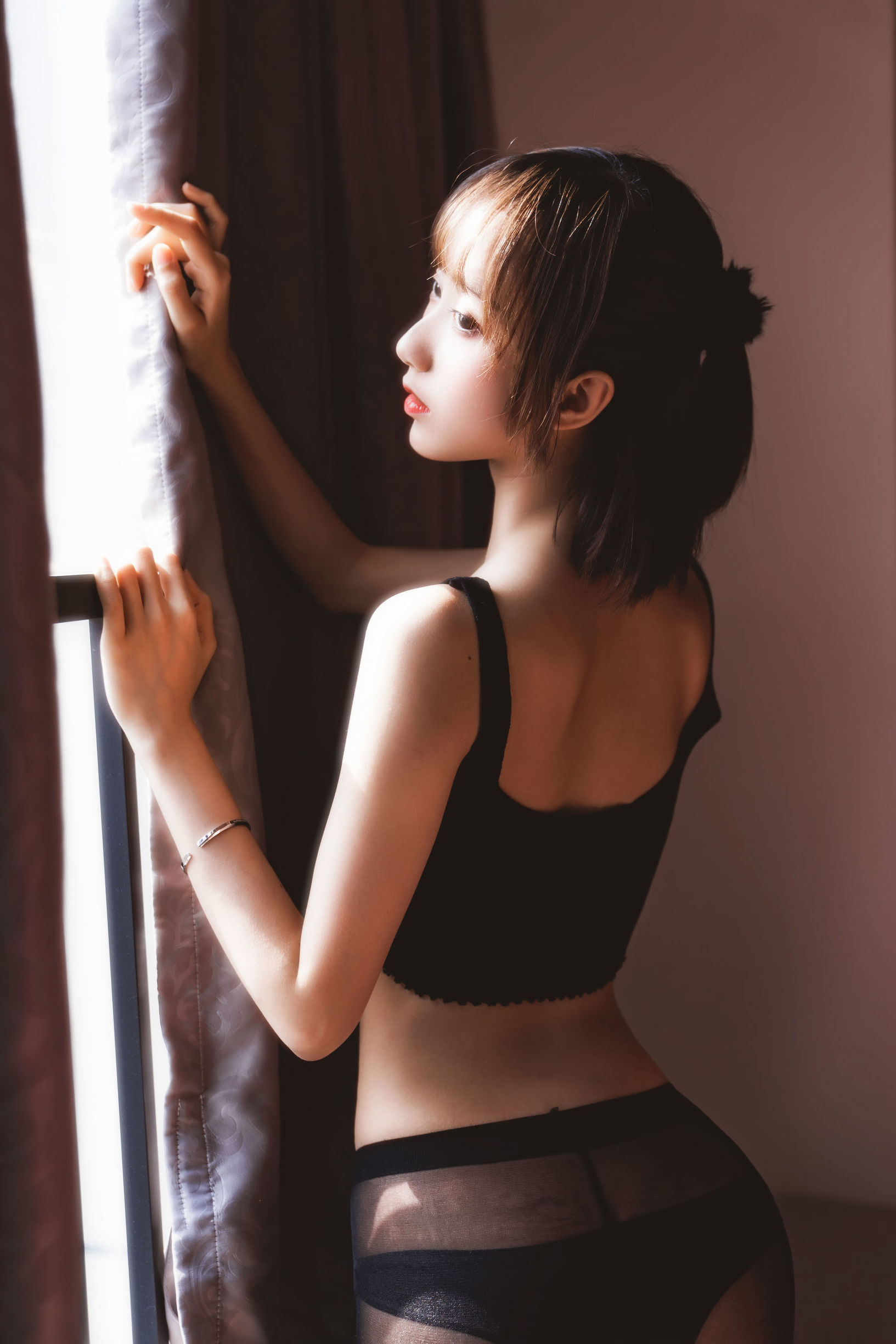 COS Welfare] Moe Style Miss Sister MuMianMian OwO - Black Silk Private A