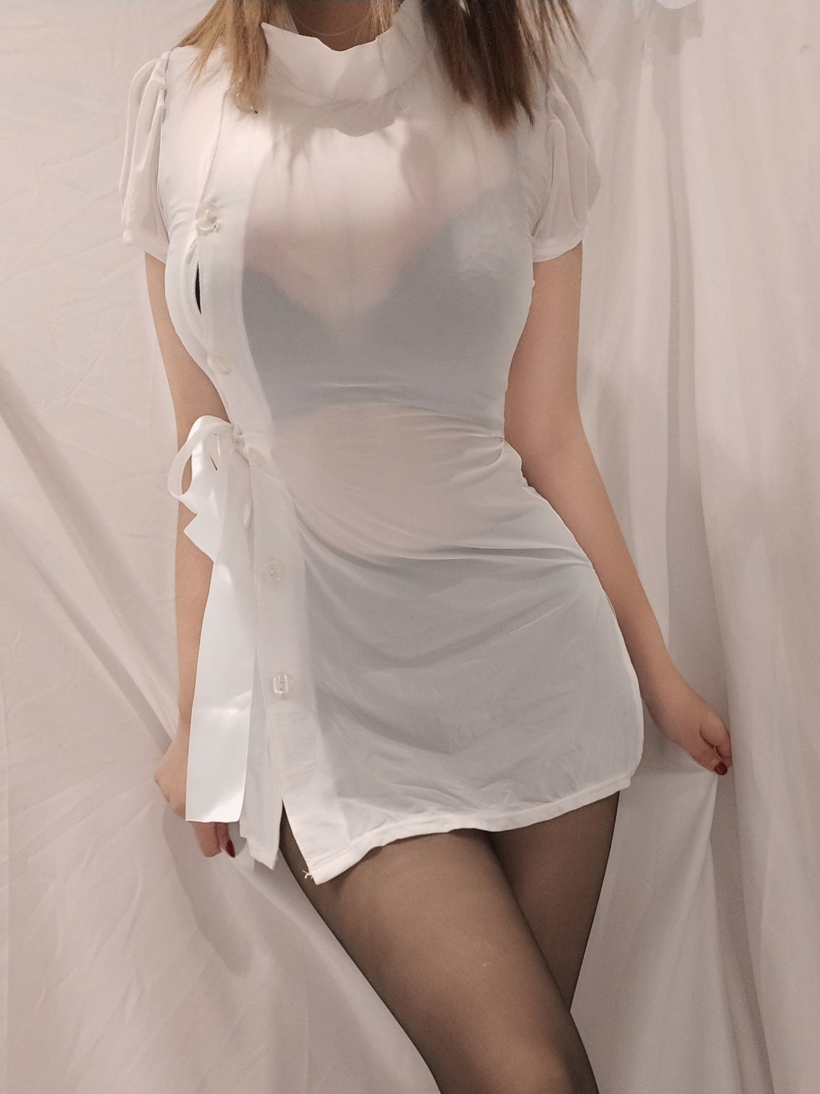 COS Phúc lợi] Chị gái hệ moe Honey Cat Qiu - Y tá nhỏ