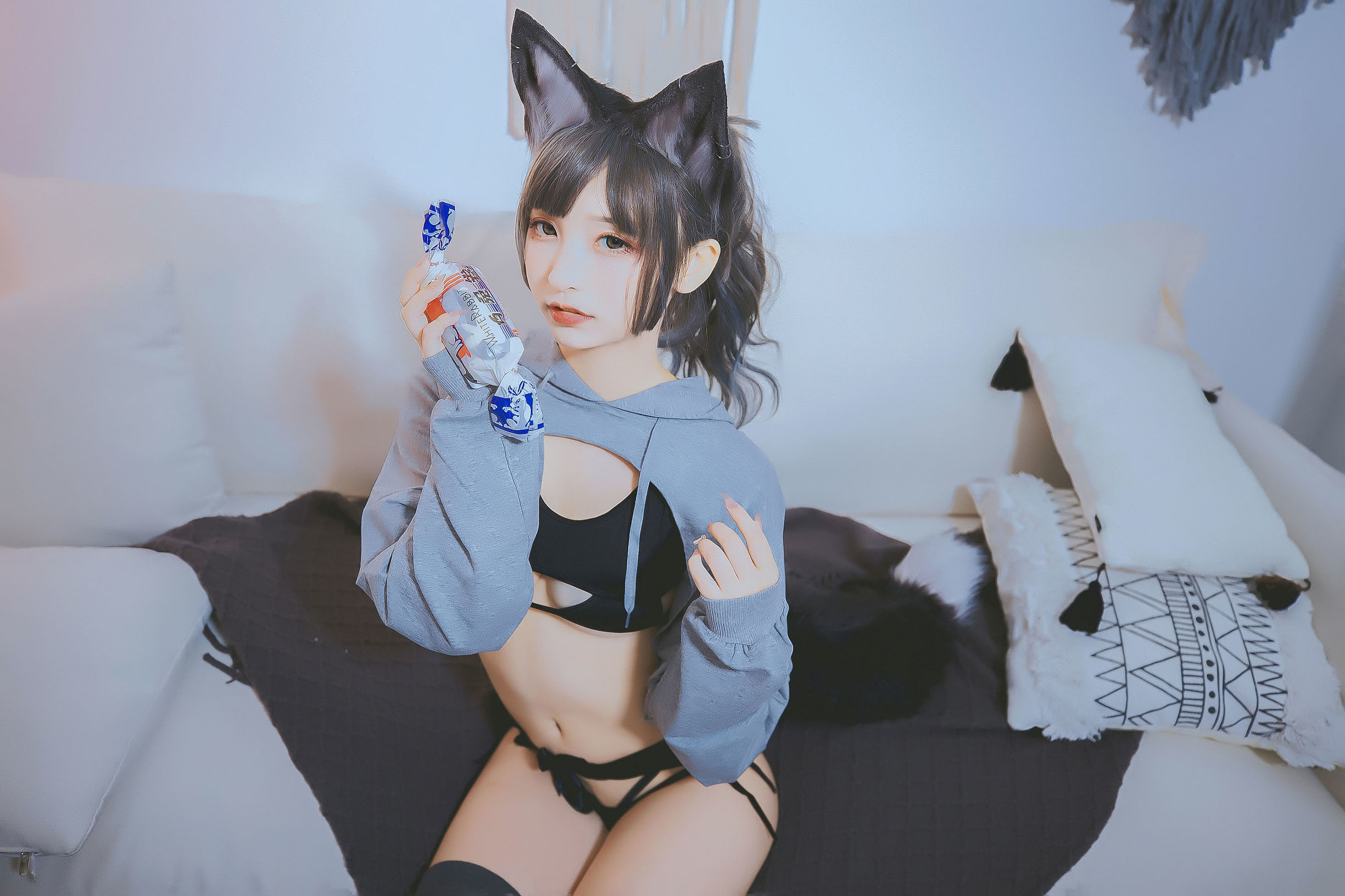 Cosplay Welfare]  belle ta Kagura Ban Mahiro's Dangerous Ear - Wolf Girl & Bunny Girl