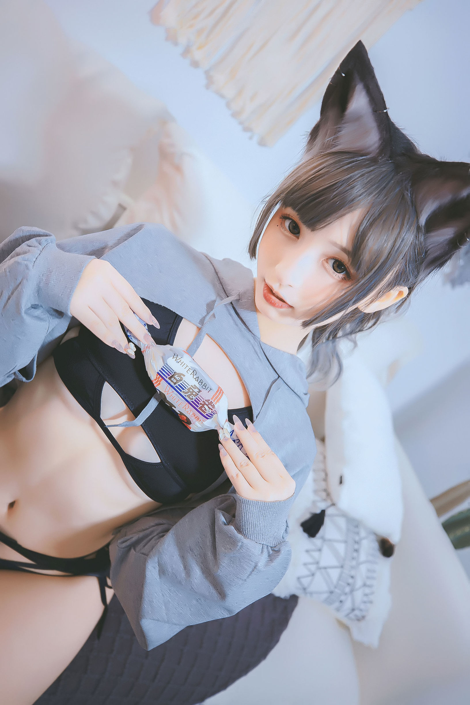 Cosplay Welfare]  belle ta Kagura Ban Mahiro's Dangerous Ear - Wolf Girl & Bunny Girl