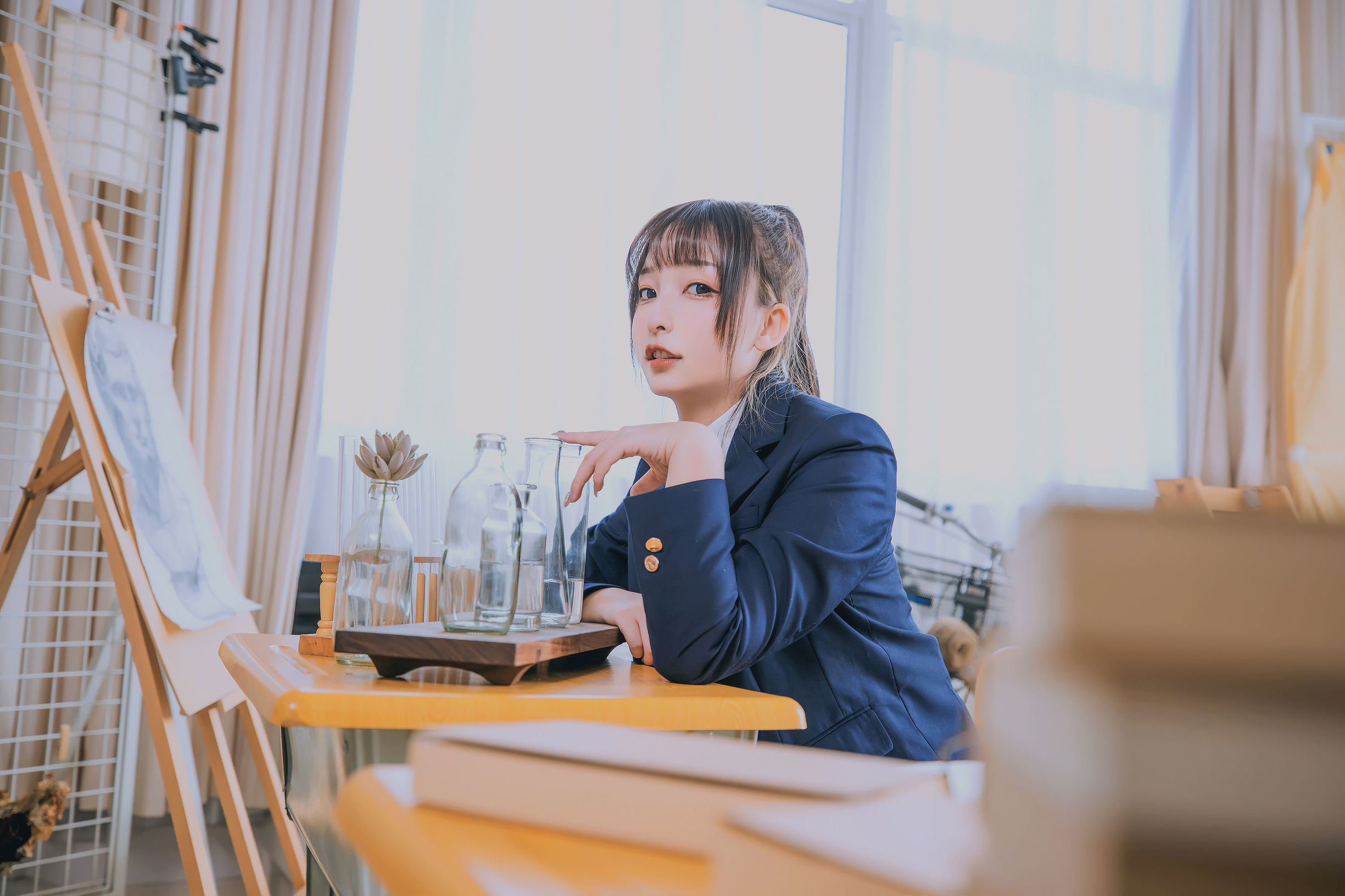COS Welfare]  belle ta Kagura Board - Mafuyu's Song of Numbers - Yuri Classroom