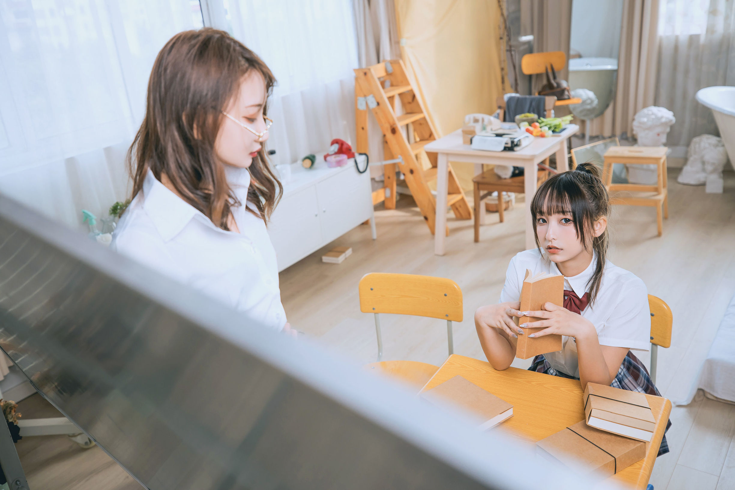 COS Welfare]  belle ta Kagura Board - Mafuyu's Song of Numbers - Yuri Classroom