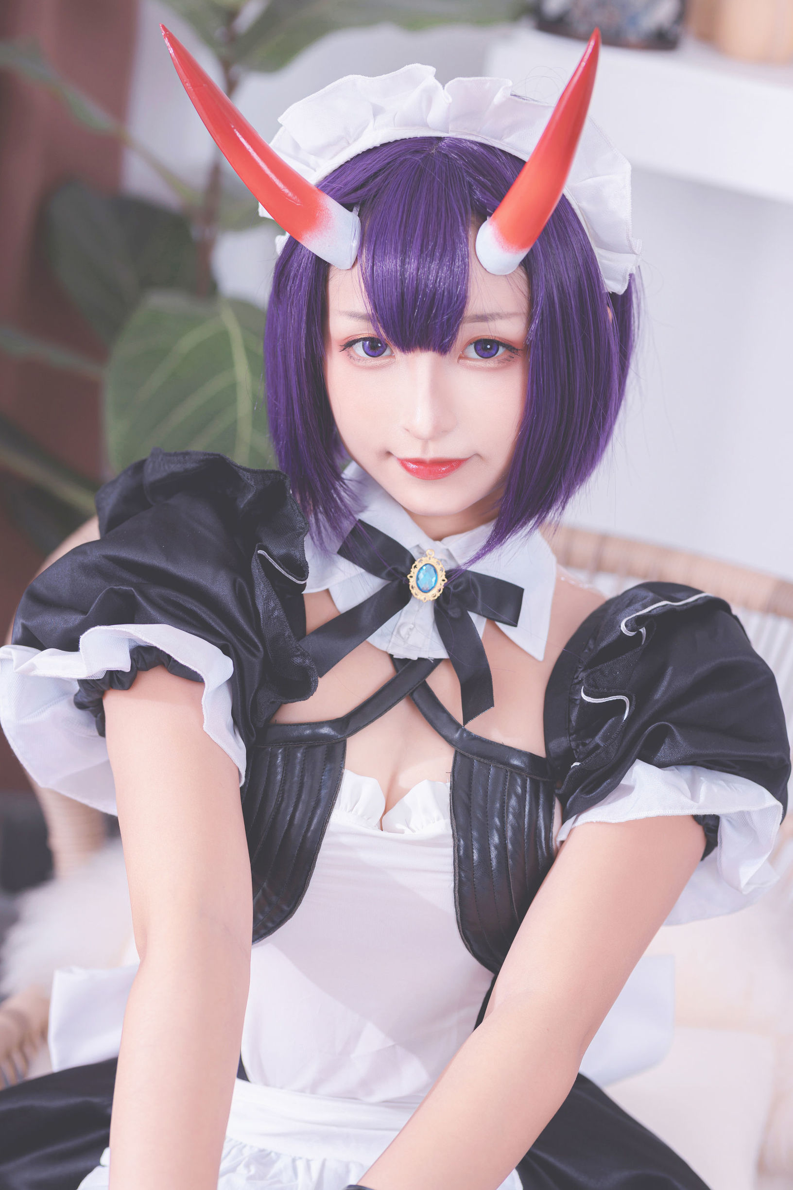 コスプレ福利] ロリ神楽板真冬の果実の酒気-酒呑コス