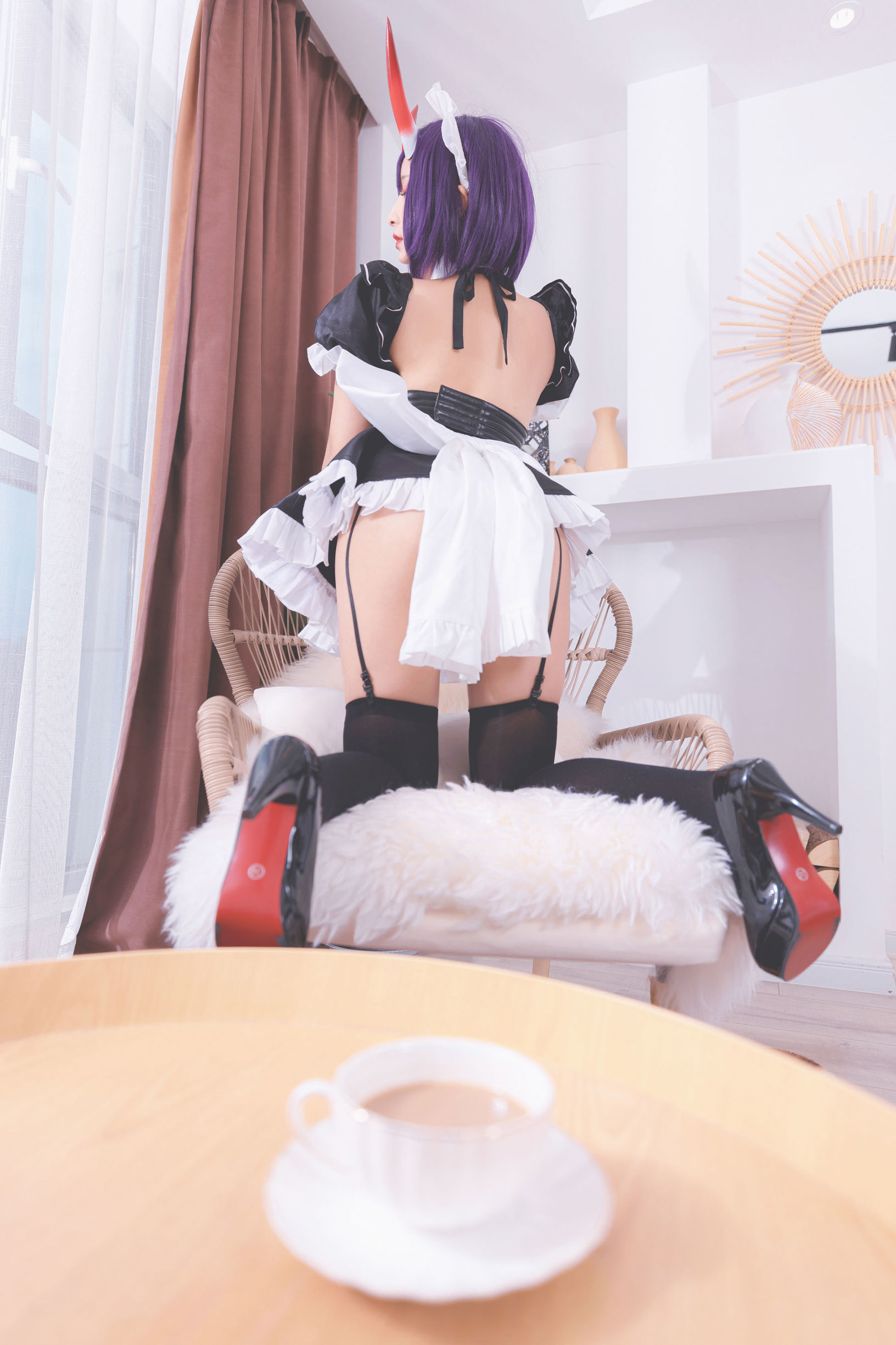 コスプレ福利] ロリ神楽板真冬の果実の酒気-酒呑コス