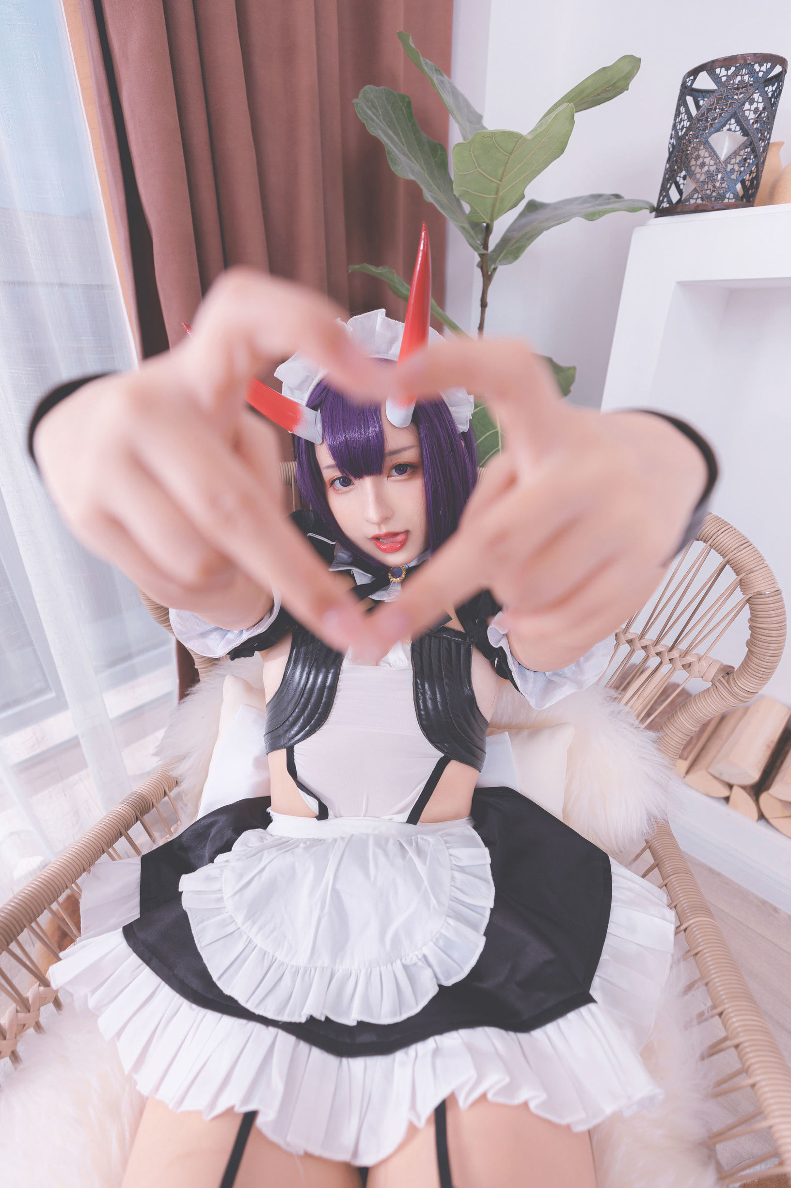 コスプレ福利] ロリ神楽板真冬の果実の酒気-酒呑コス