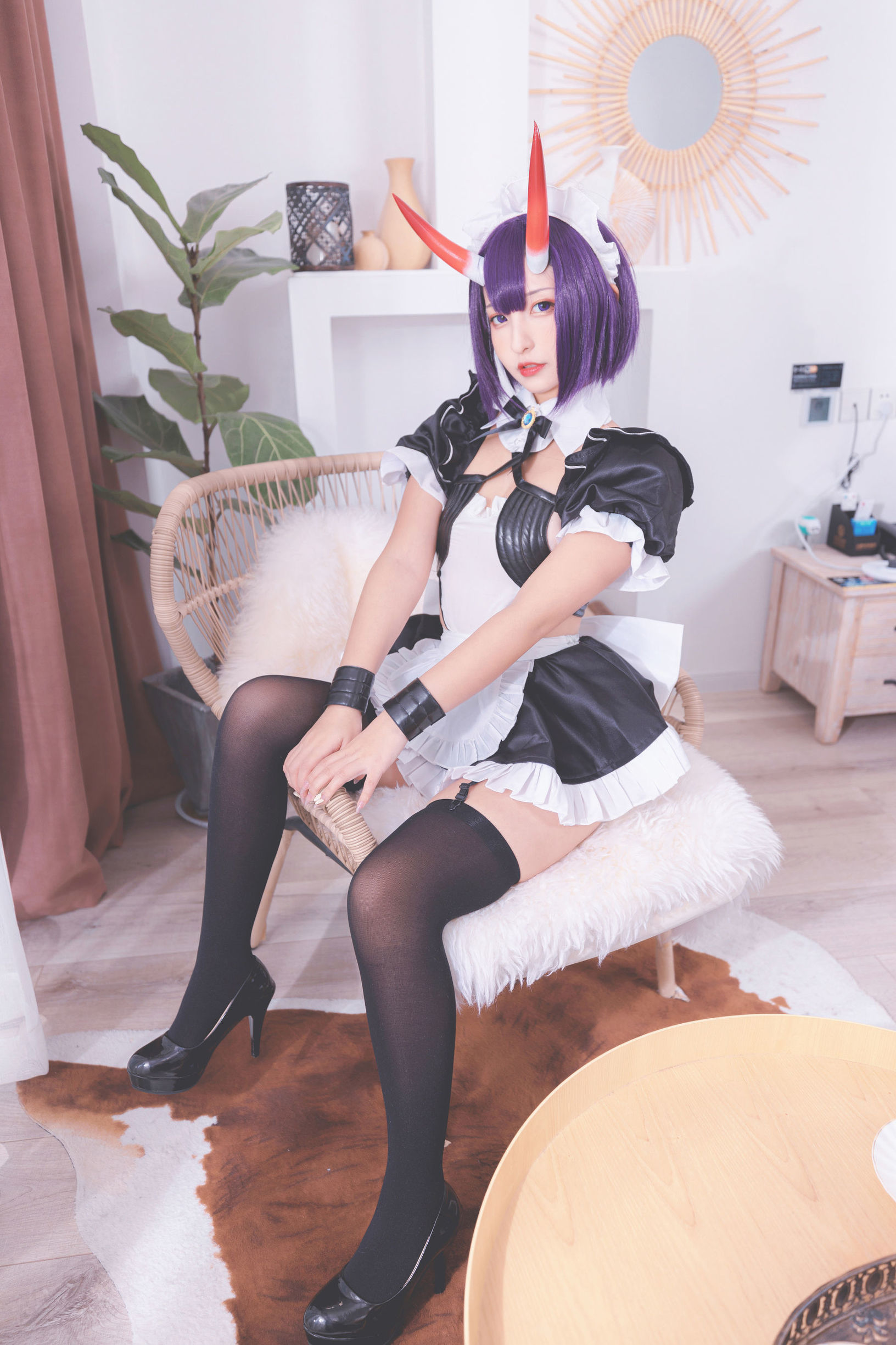 コスプレ福利] ロリ神楽板真冬の果実の酒気-酒呑コス