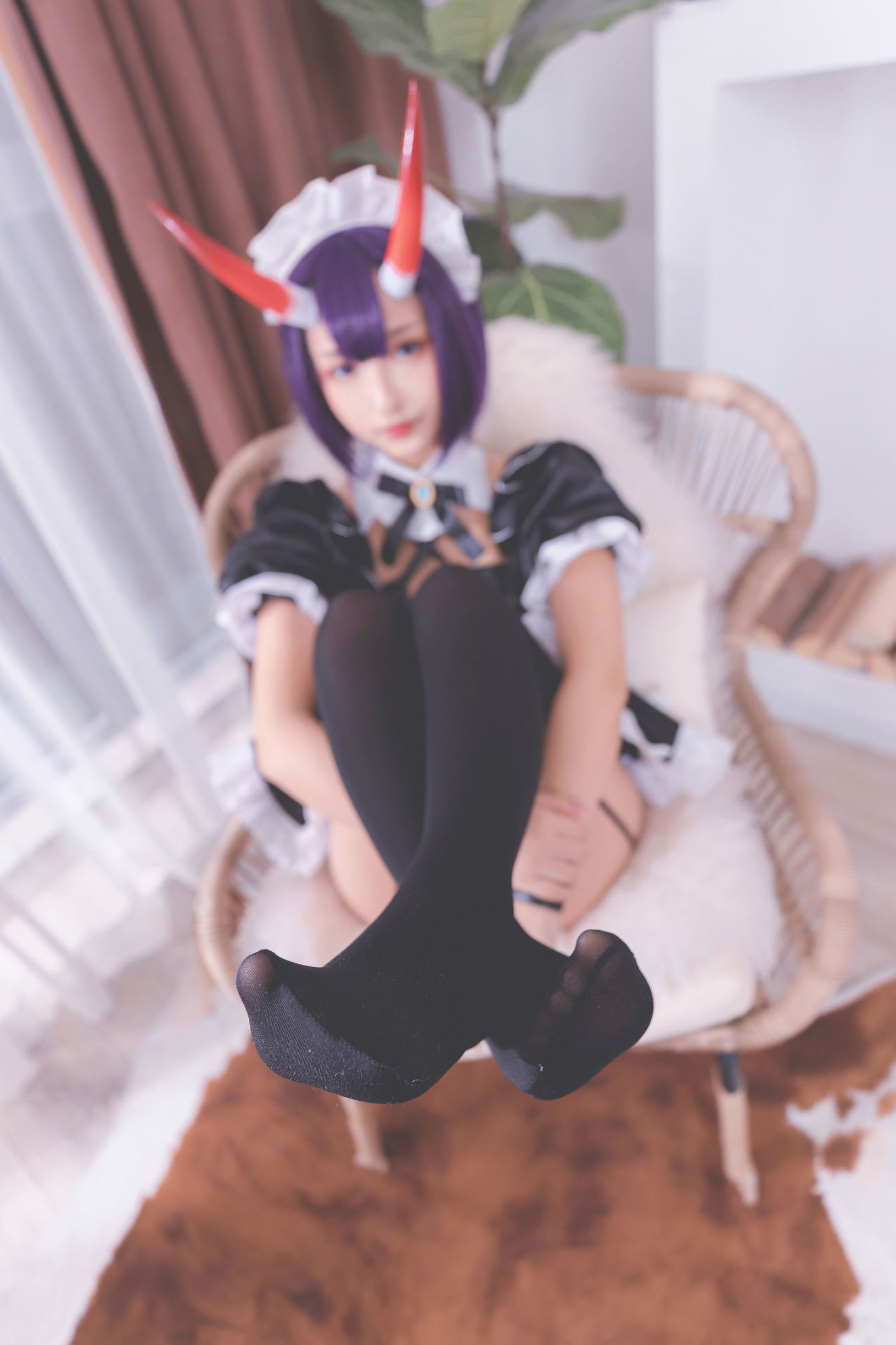 コスプレ福利] ロリ神楽板真冬の果実の酒気-酒呑コス