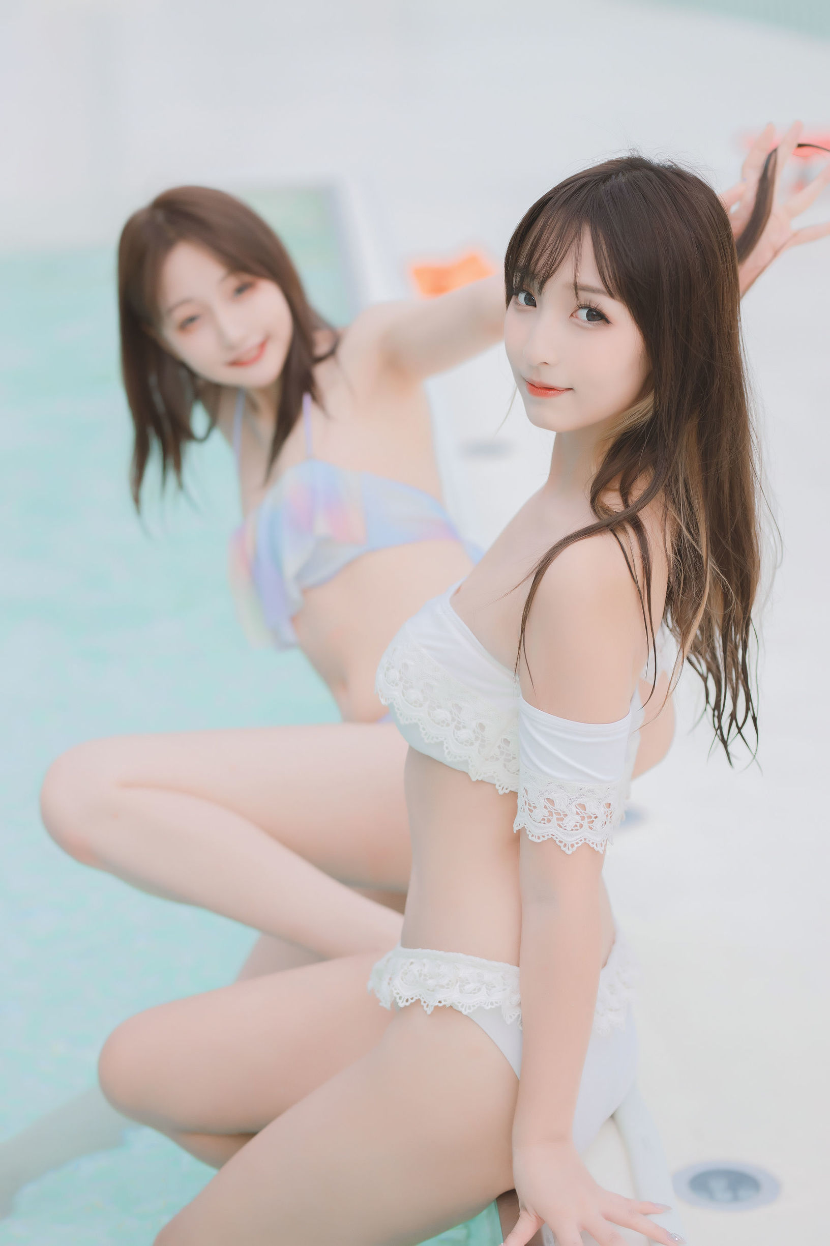 [COS福利] 萝莉神楽板真冬之笑颜水时计-夏日比基尼