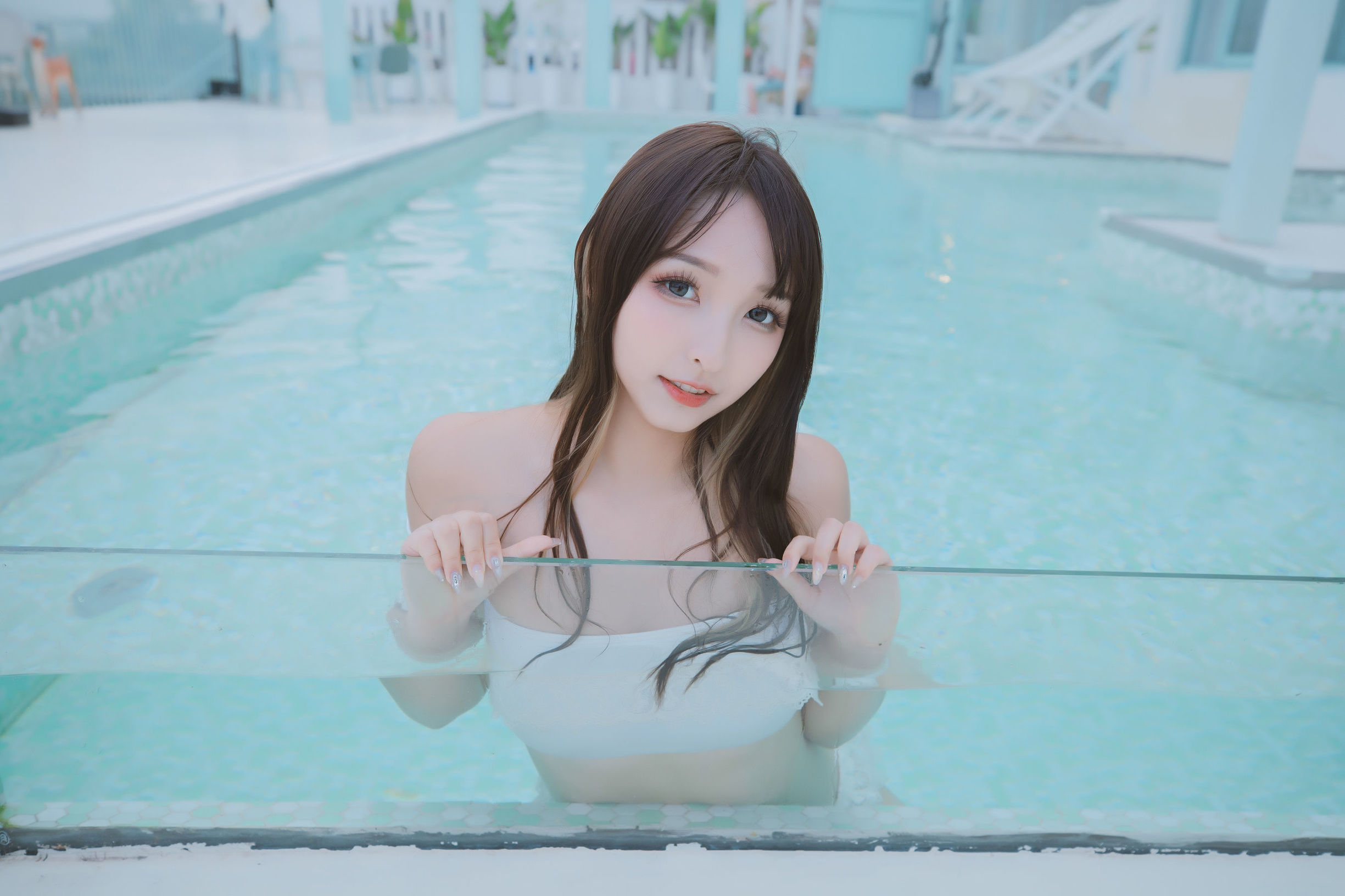 COS Welfare]  belle ta Kagura Ban's Midwinter Smiling Face Water Clock - Summer Bikini
