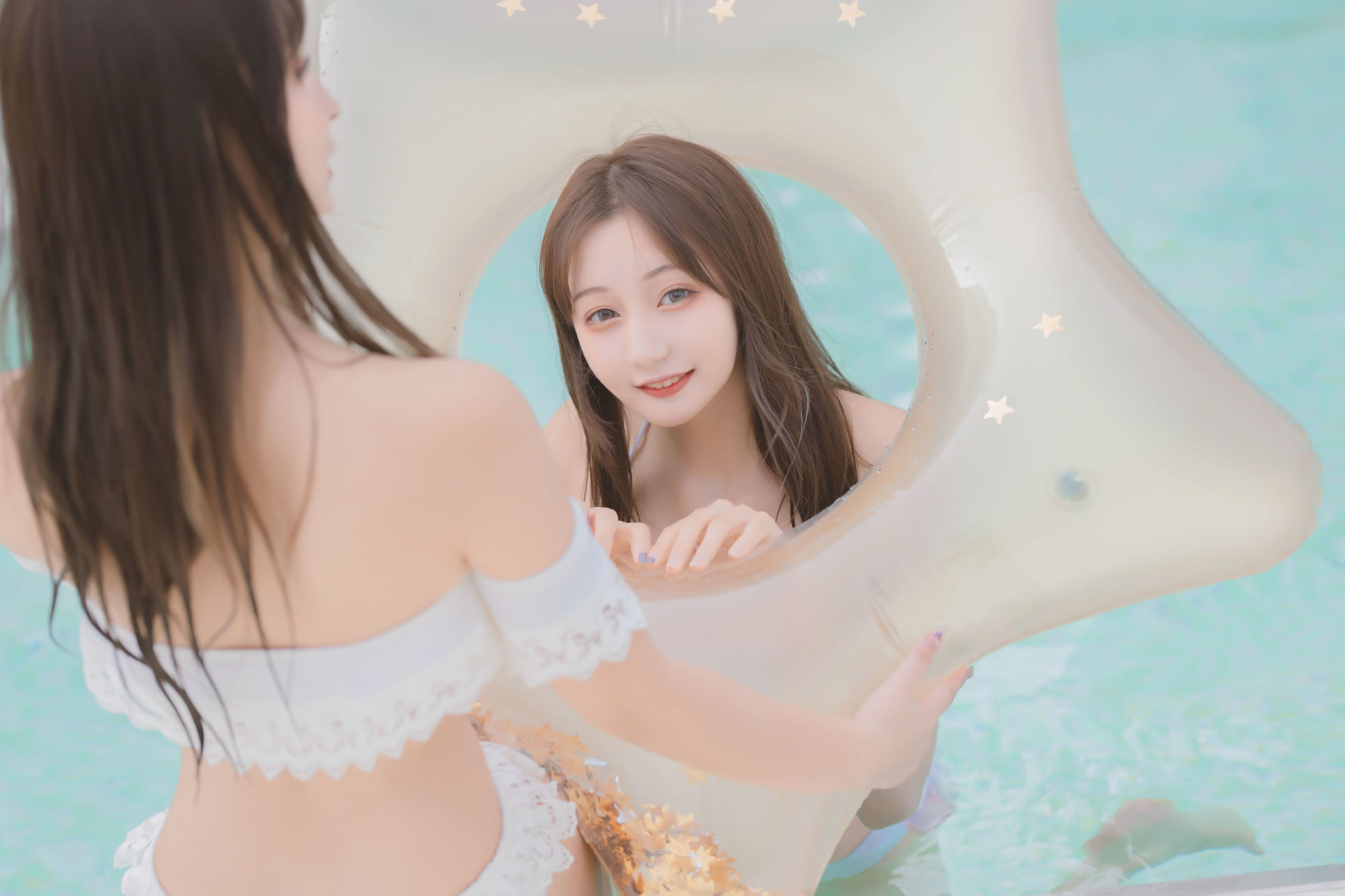 COS福利] 蘿莉神樂板真冬之笑顏水時計-夏日比基尼