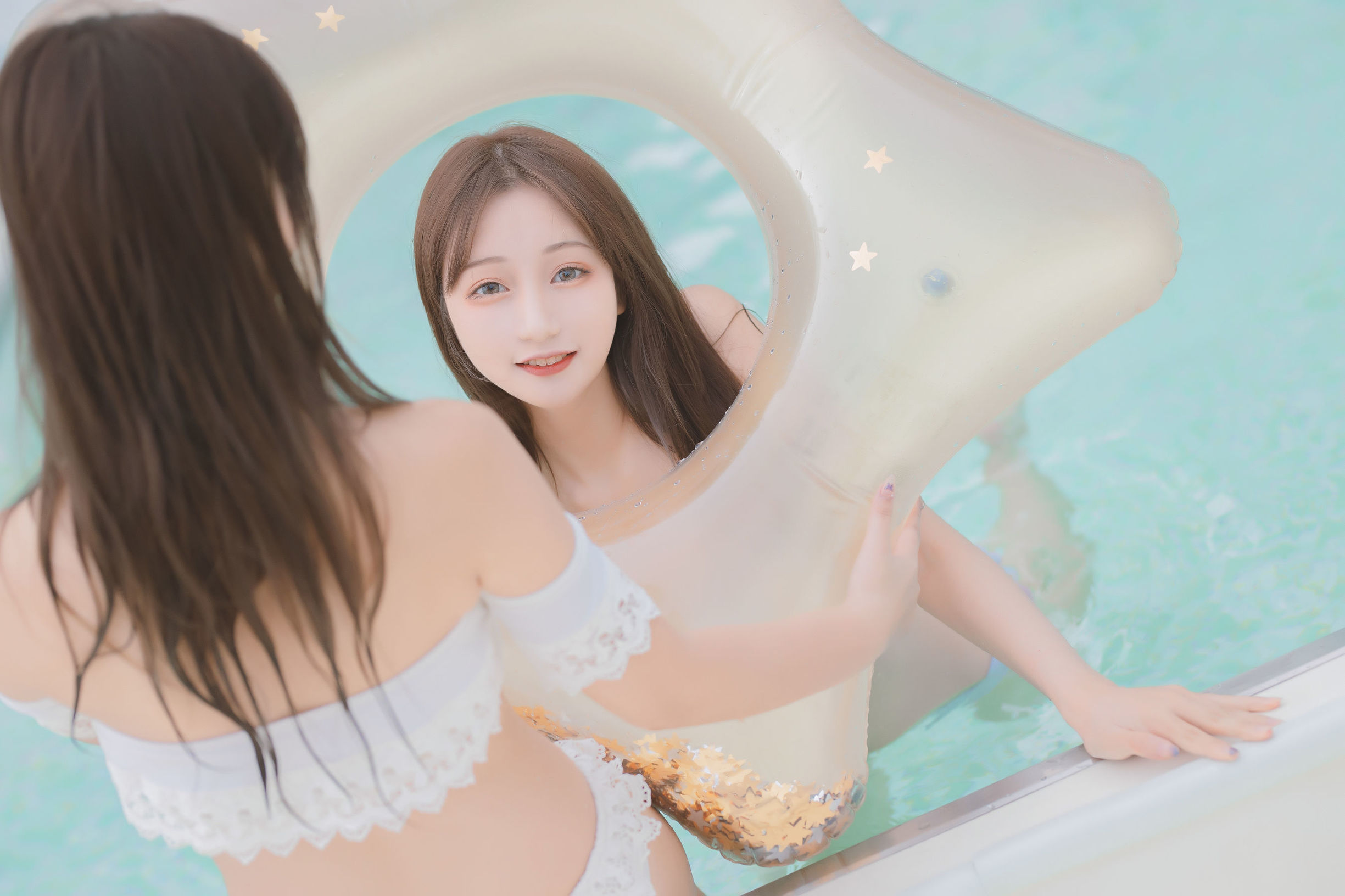 COS福利] 蘿莉神樂板真冬之笑顏水時計-夏日比基尼