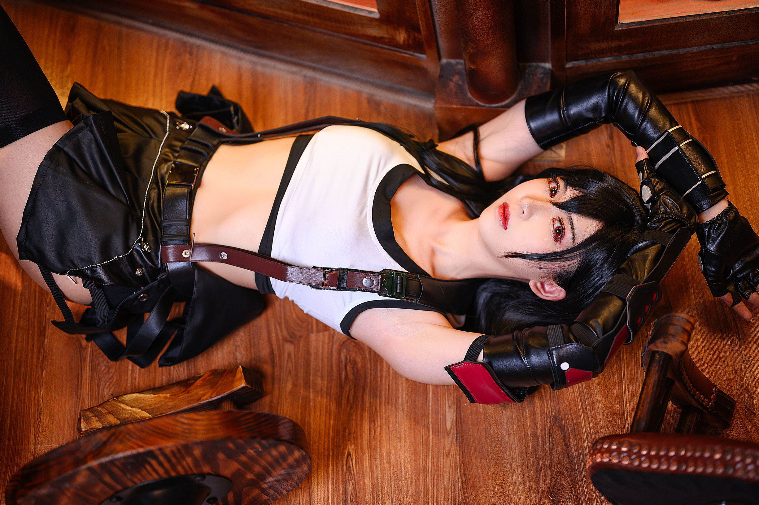 コスプレ特典] 超人気コスプレイヤー ウナギフェイエル - ティファ戦闘服