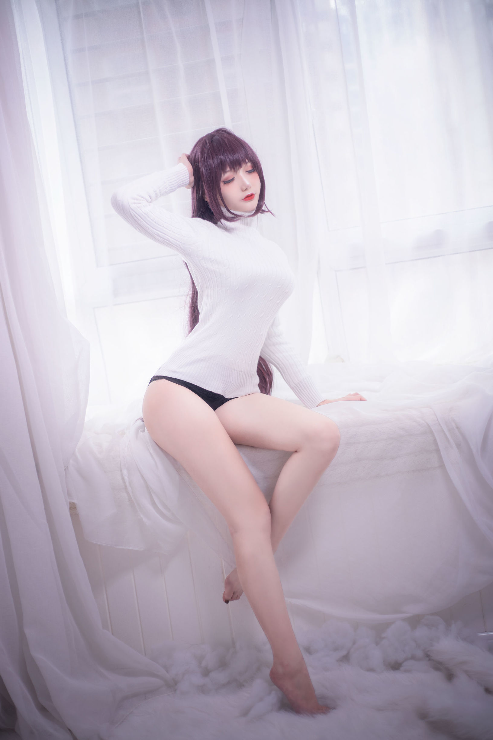 COS Phúc lợi] COS Em gái Senku Airi - Scáthach Áo len