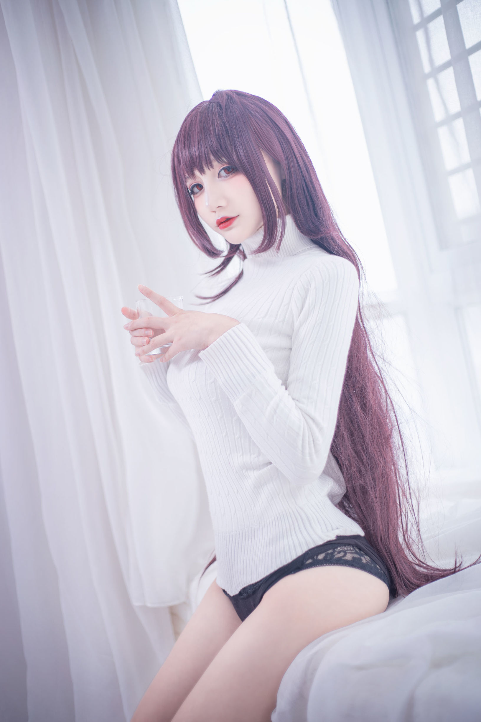 COS Phúc lợi] COS Em gái Senku Airi - Scáthach Áo len