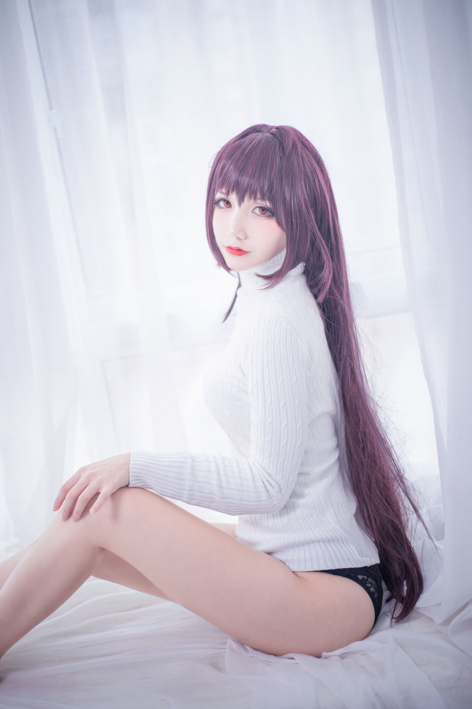 COS Phúc lợi] COS Em gái Senku Airi - Scáthach Áo len