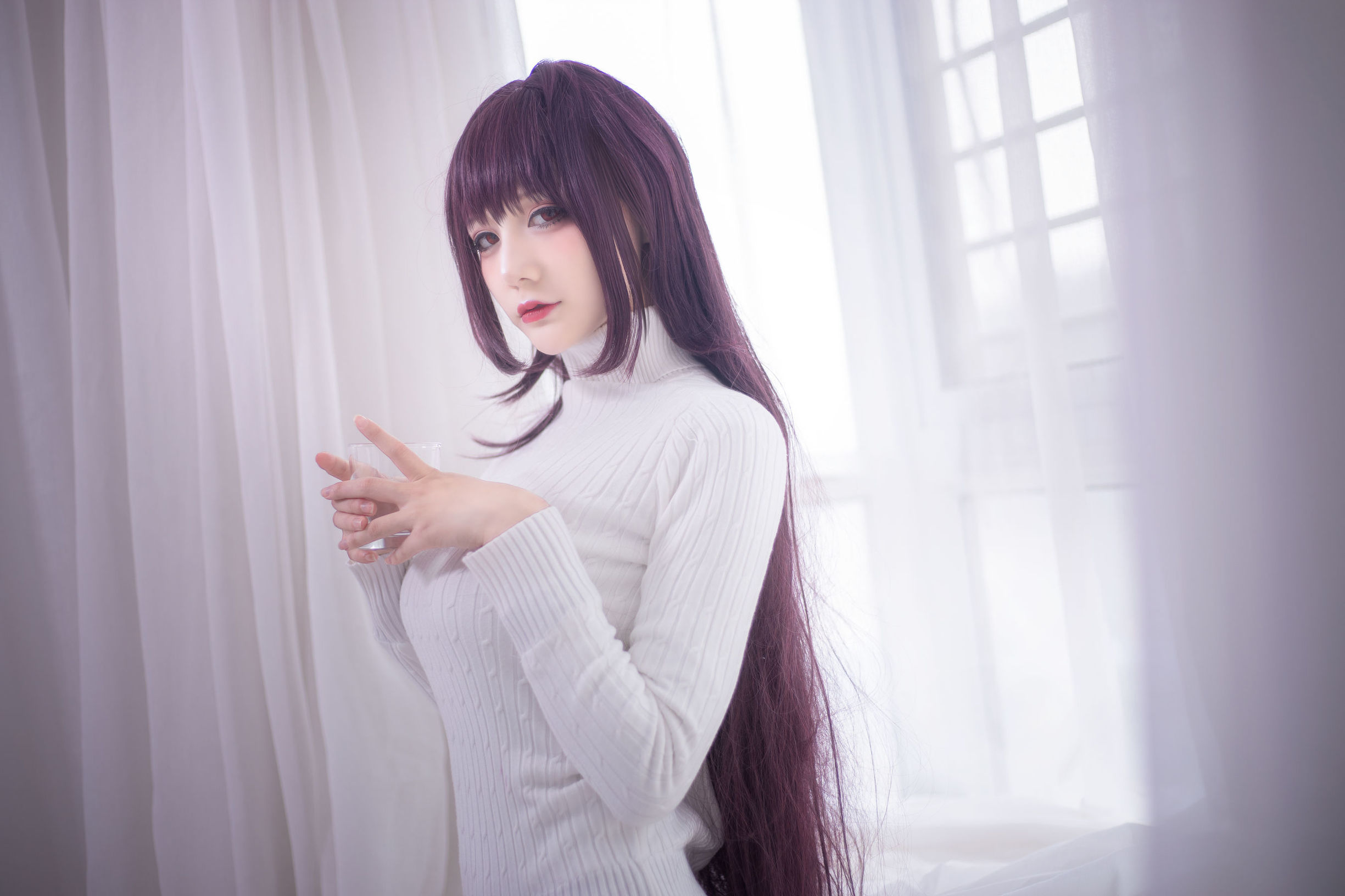 COS Phúc lợi] COS Em gái Senku Airi - Scáthach Áo len