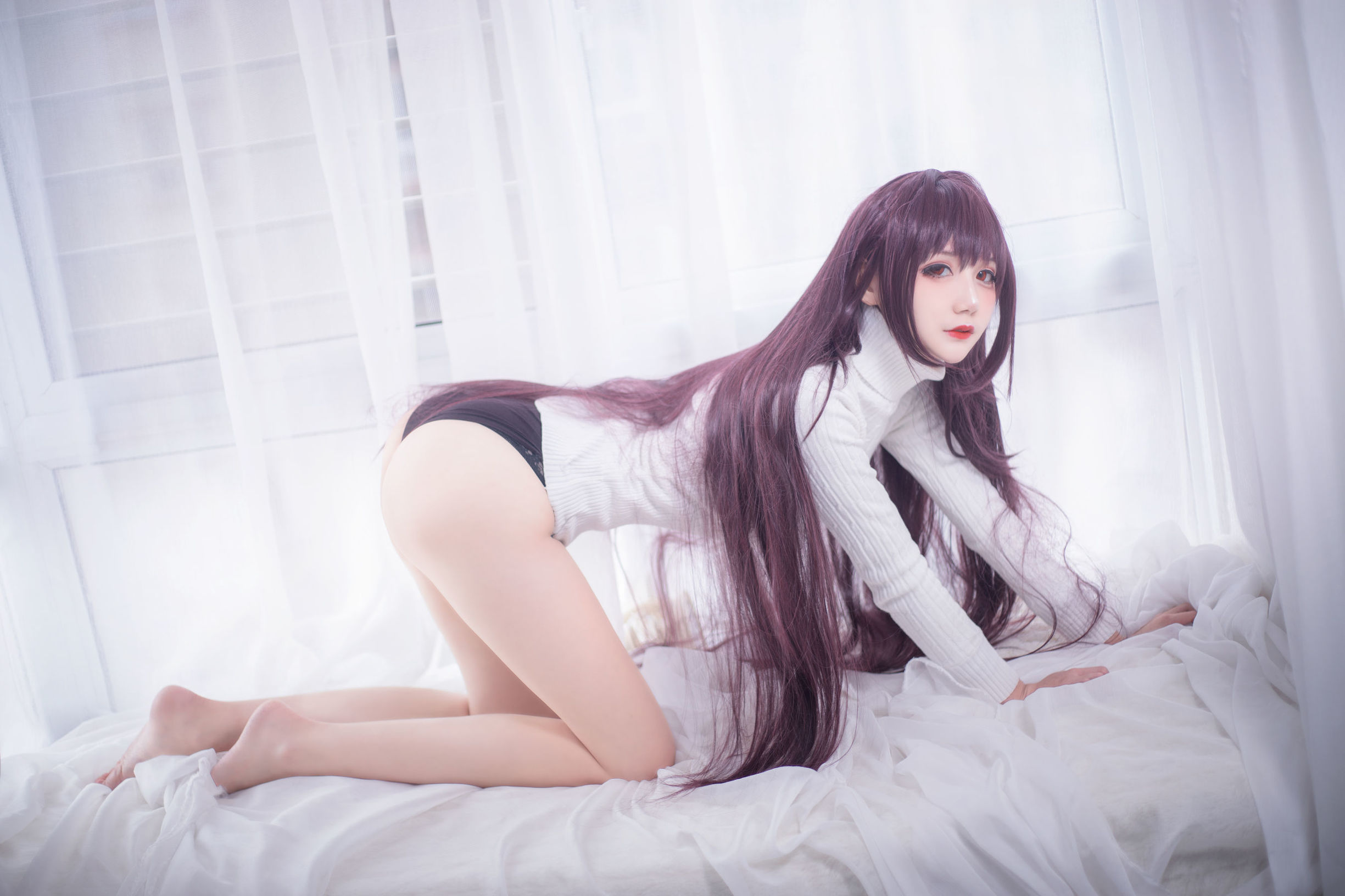COS Phúc lợi] COS Em gái Senku Airi - Scáthach Áo len