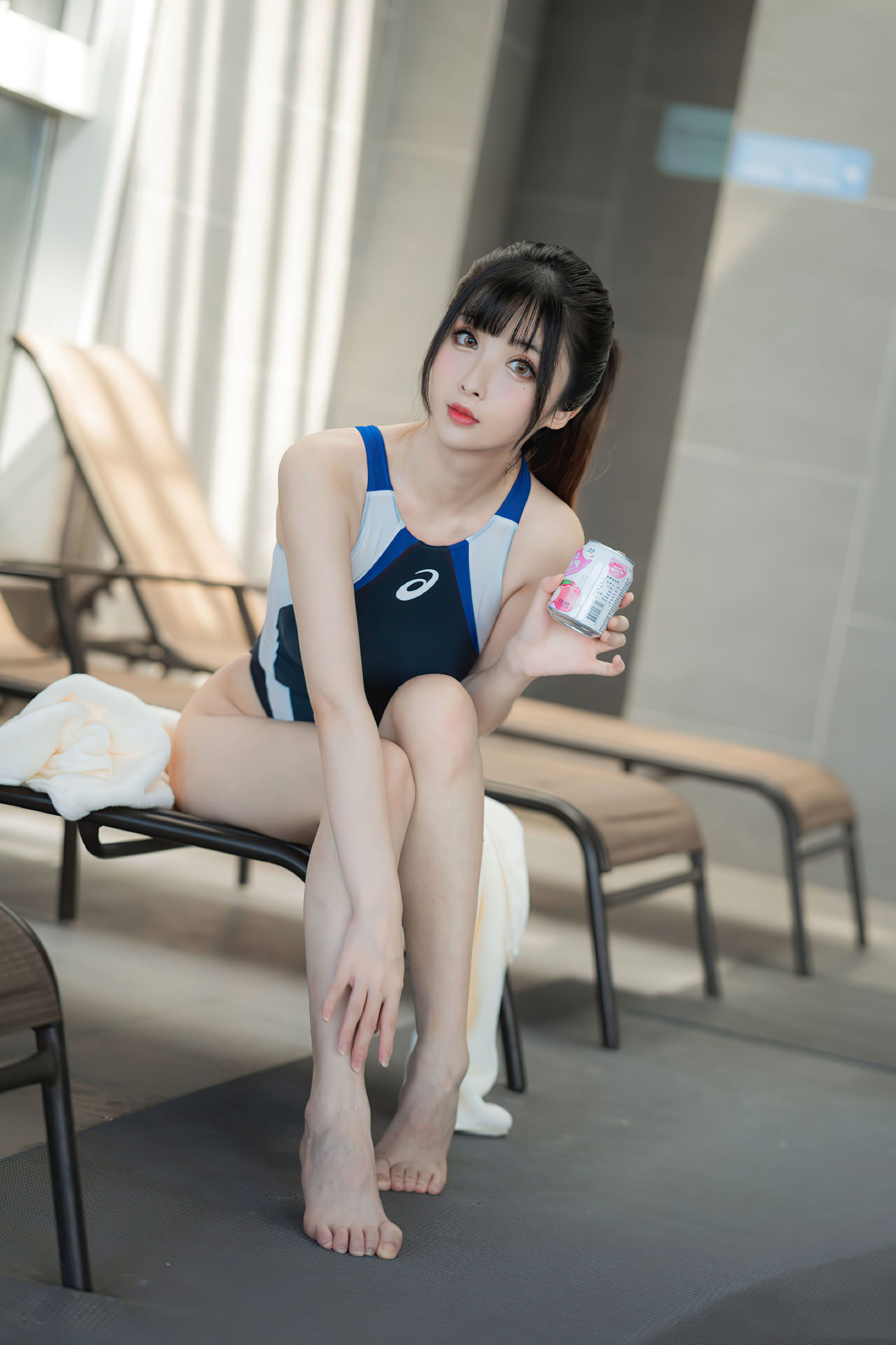 COS Phúc lợi] COS Phúc lợi Rioko Lương Lương Tử - Thi đấu bơi lội
