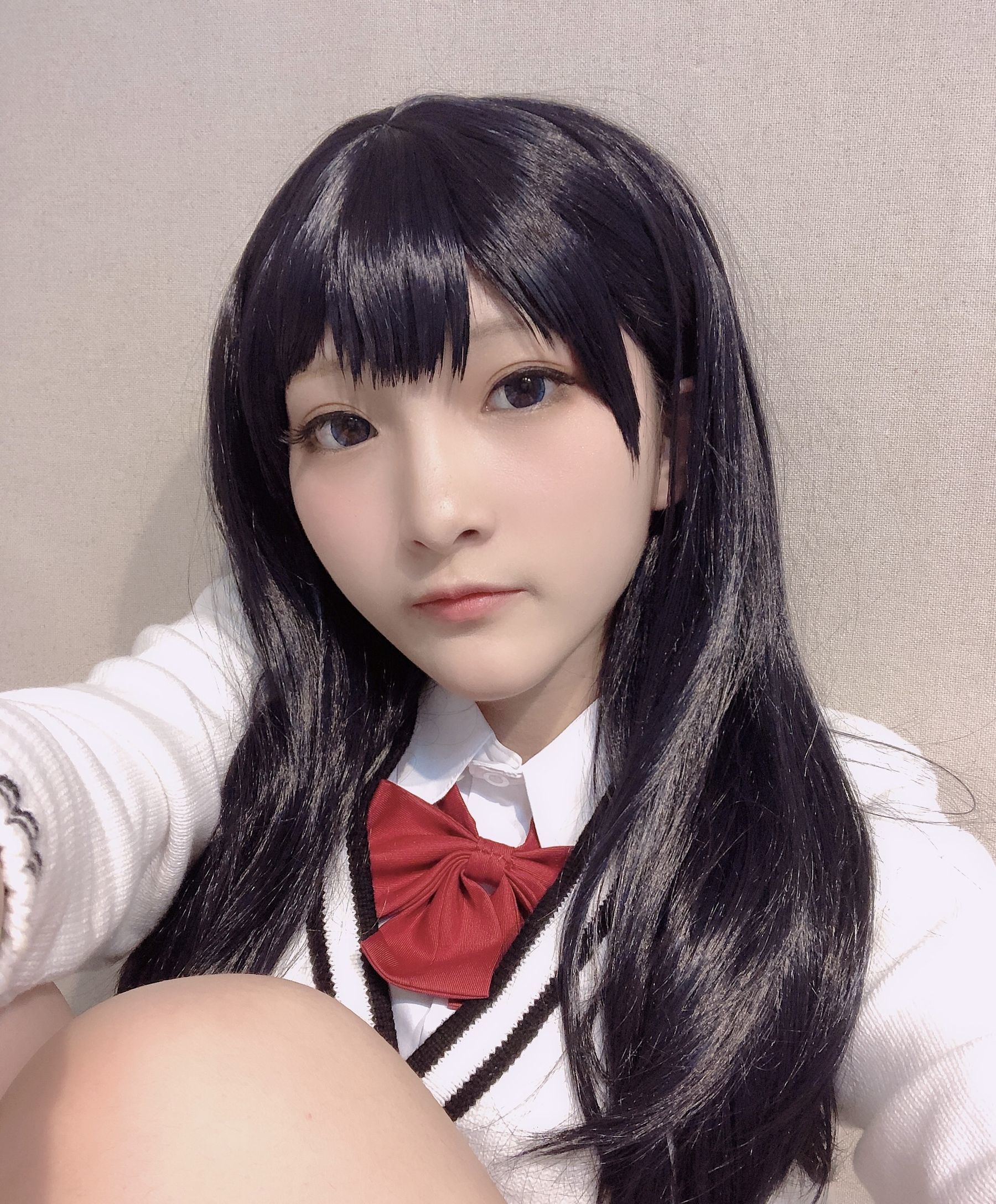 Xiaoding 单车少女 黑胶 情趣网衫 화보 세트