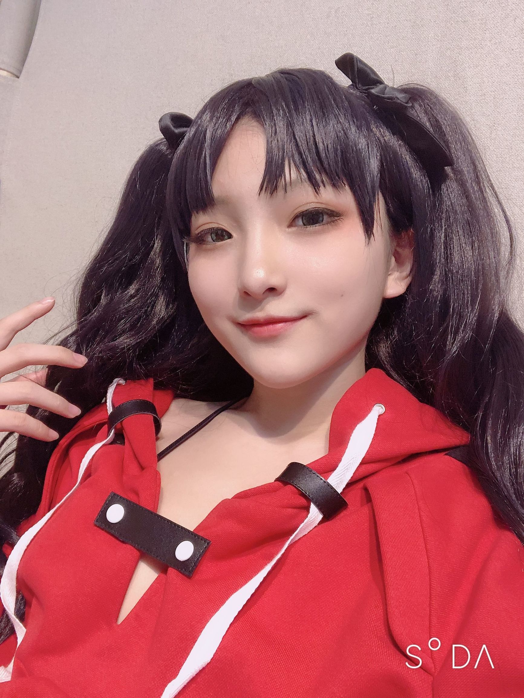 Xiaoding 单车少女 黑胶 情趣网衫 화보 세트