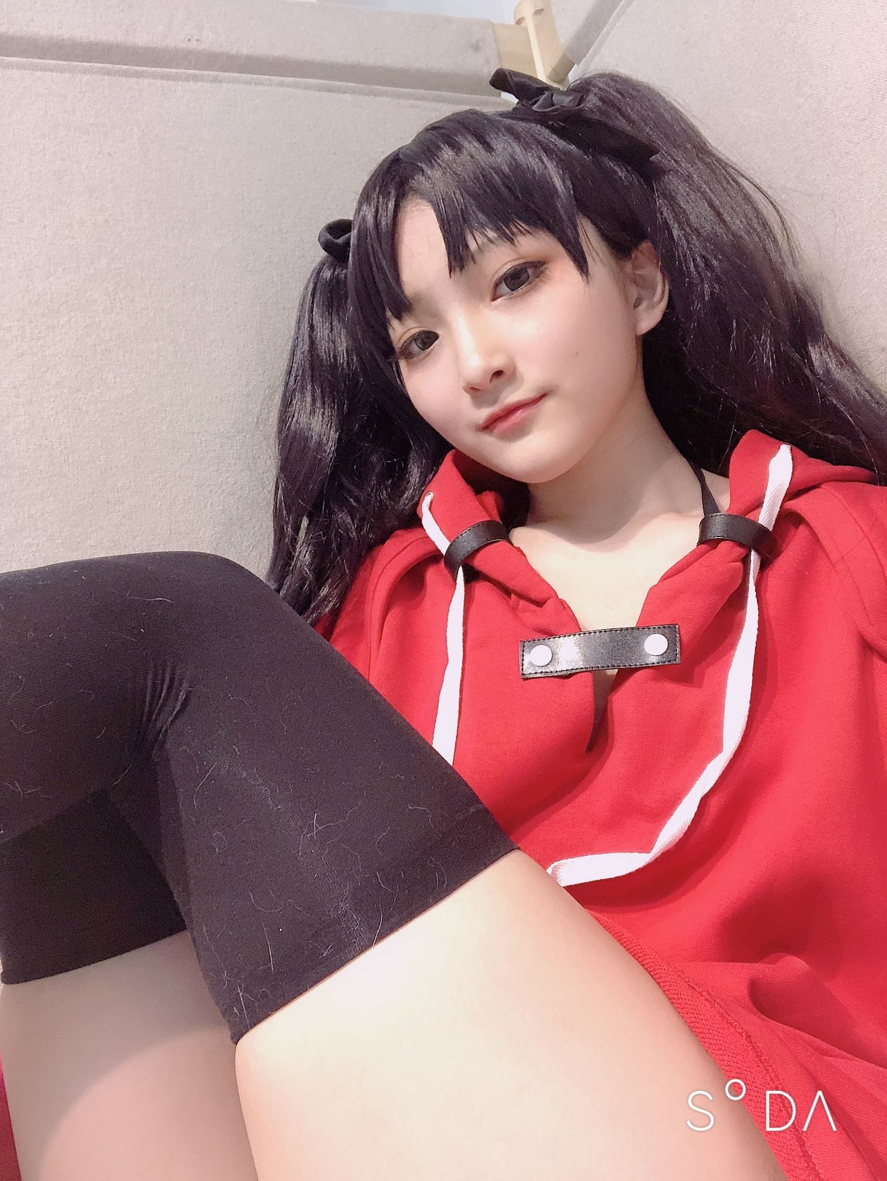Xiaoding 单车少女 黑胶 情趣网衫 화보 세트