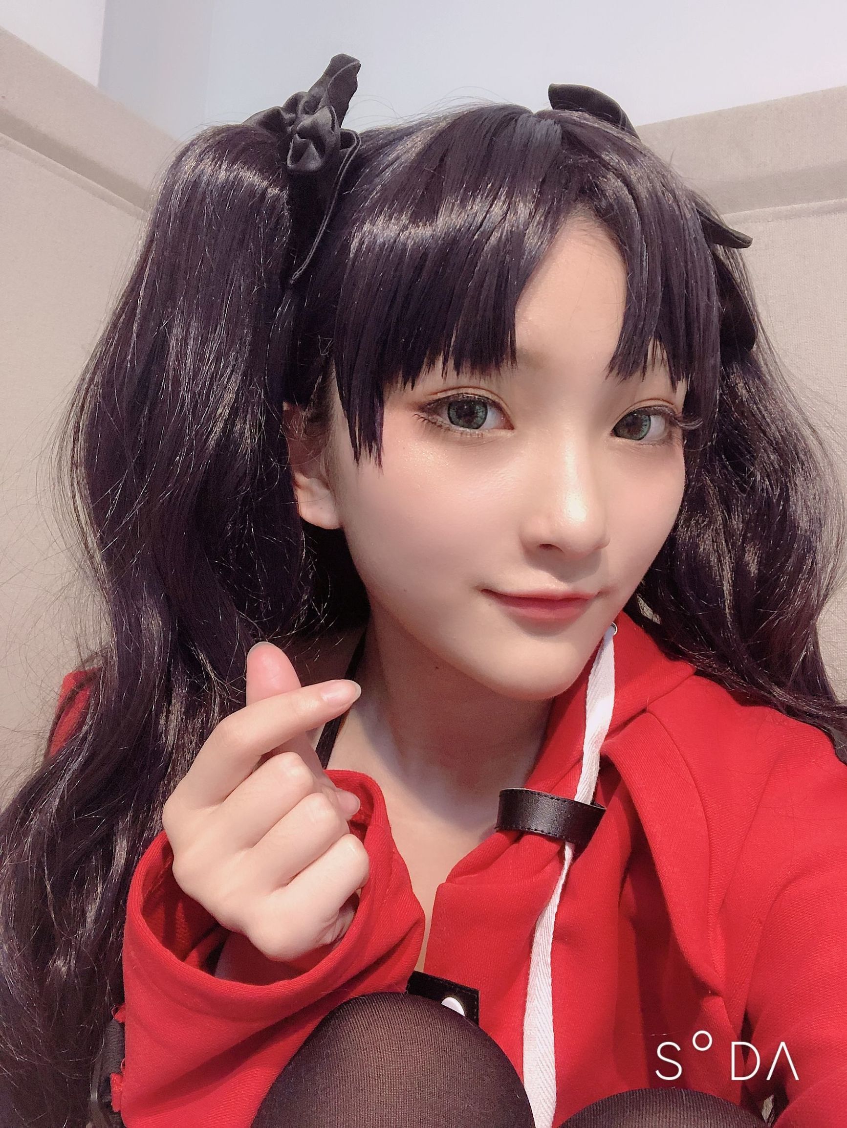 Xiaoding 单车少女 黑胶 情趣网衫 화보 세트