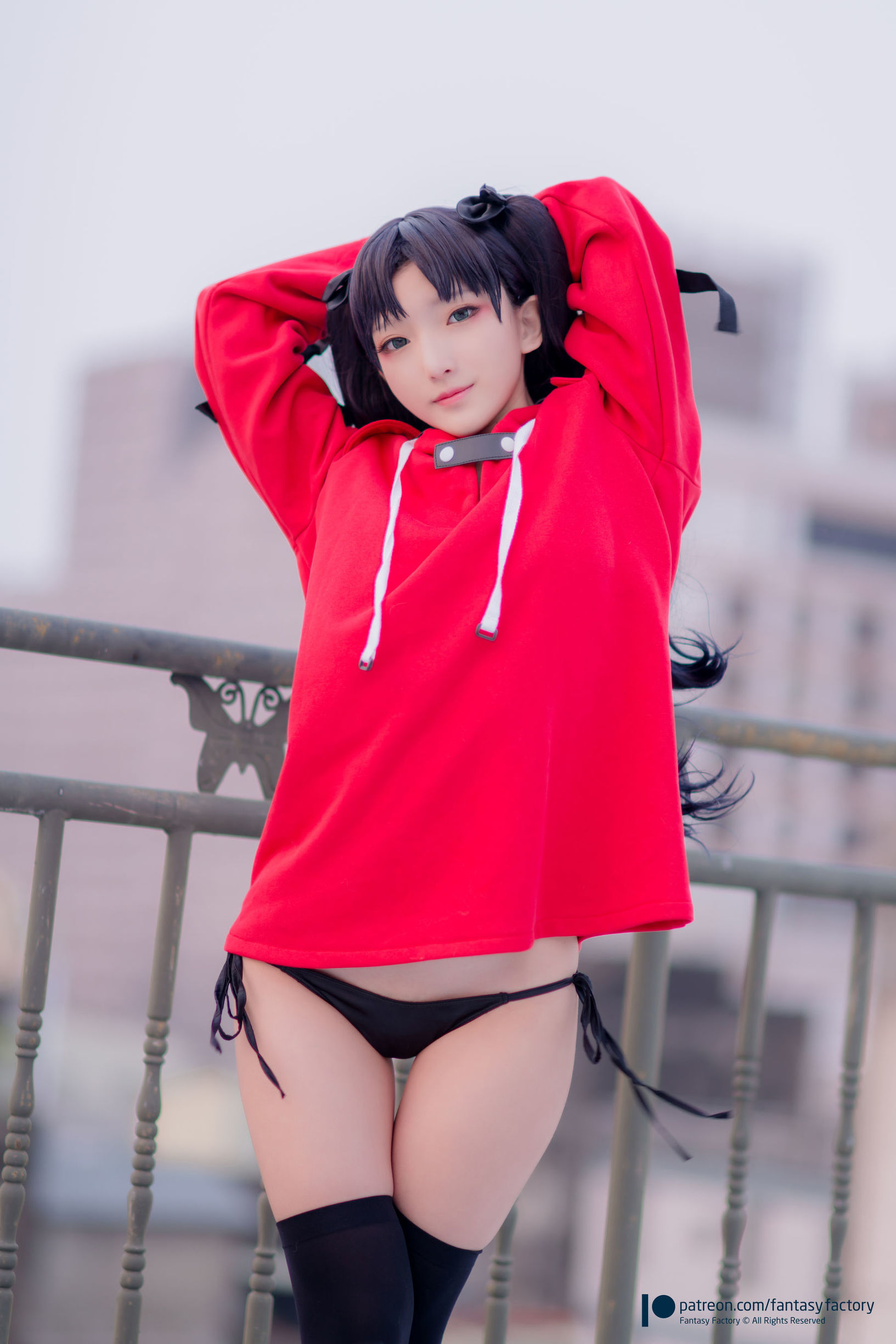 小丁 单车少女 黑胶 情趣网衫 写真セット