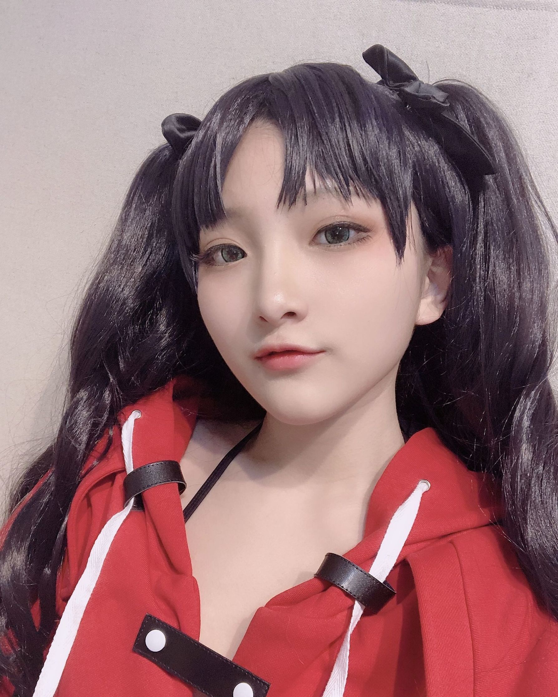 Xiaoding 单车少女 黑胶 情趣网衫 화보 세트