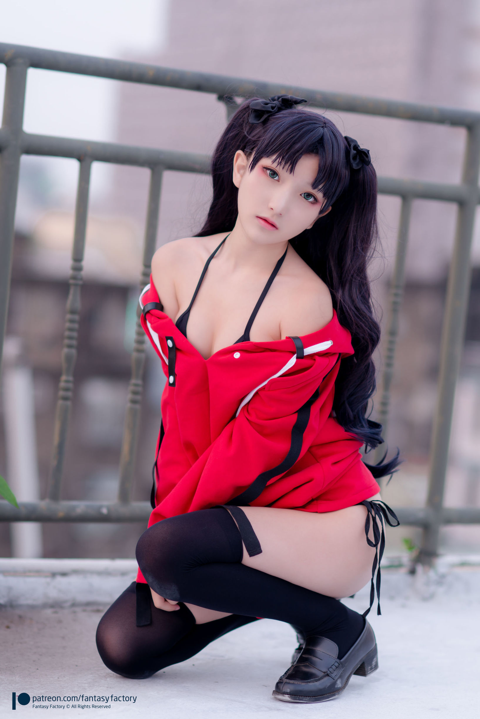 小丁 单车少女 黑胶 情趣网衫 写真セット