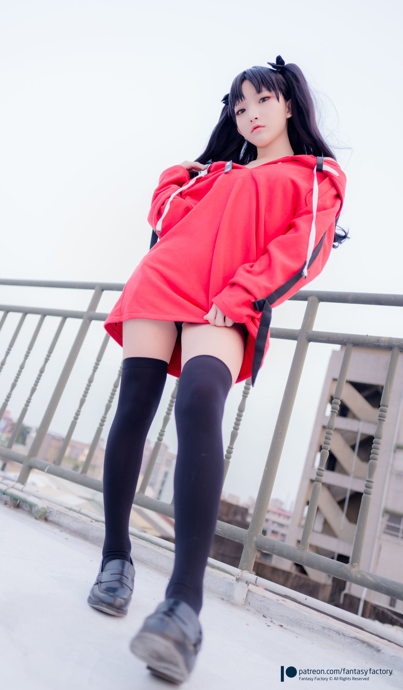 小丁 单车少女 黑胶 情趣网衫 写真セット