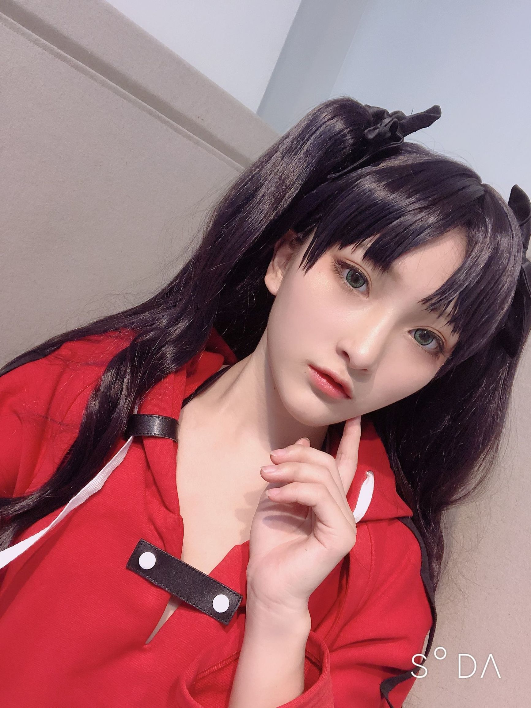Xiaoding 单车少女 黑胶 情趣网衫 화보 세트
