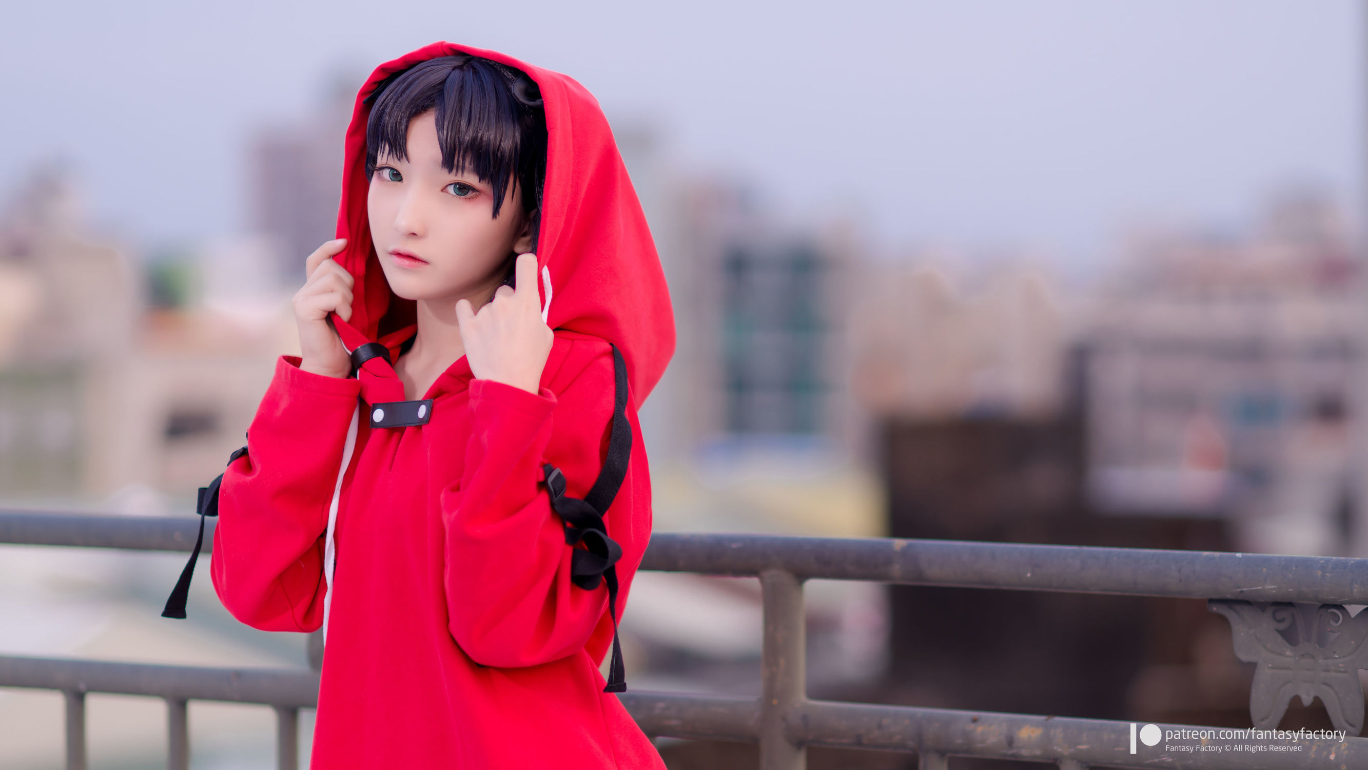 小丁 单车少女 黑胶 情趣网衫 写真セット