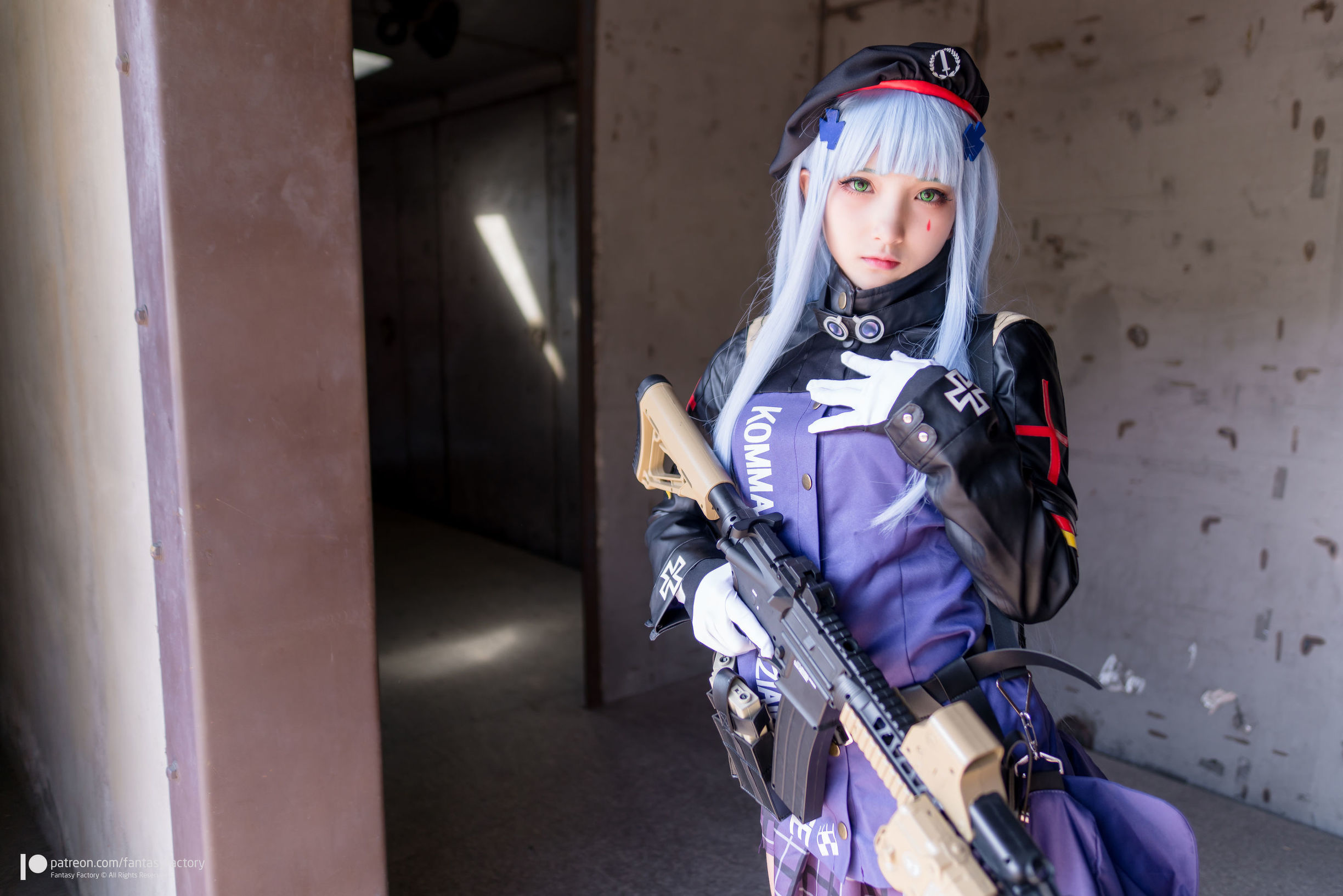 幻想工廠] 小丁Cosplay - 魔女 浴池 黑絲