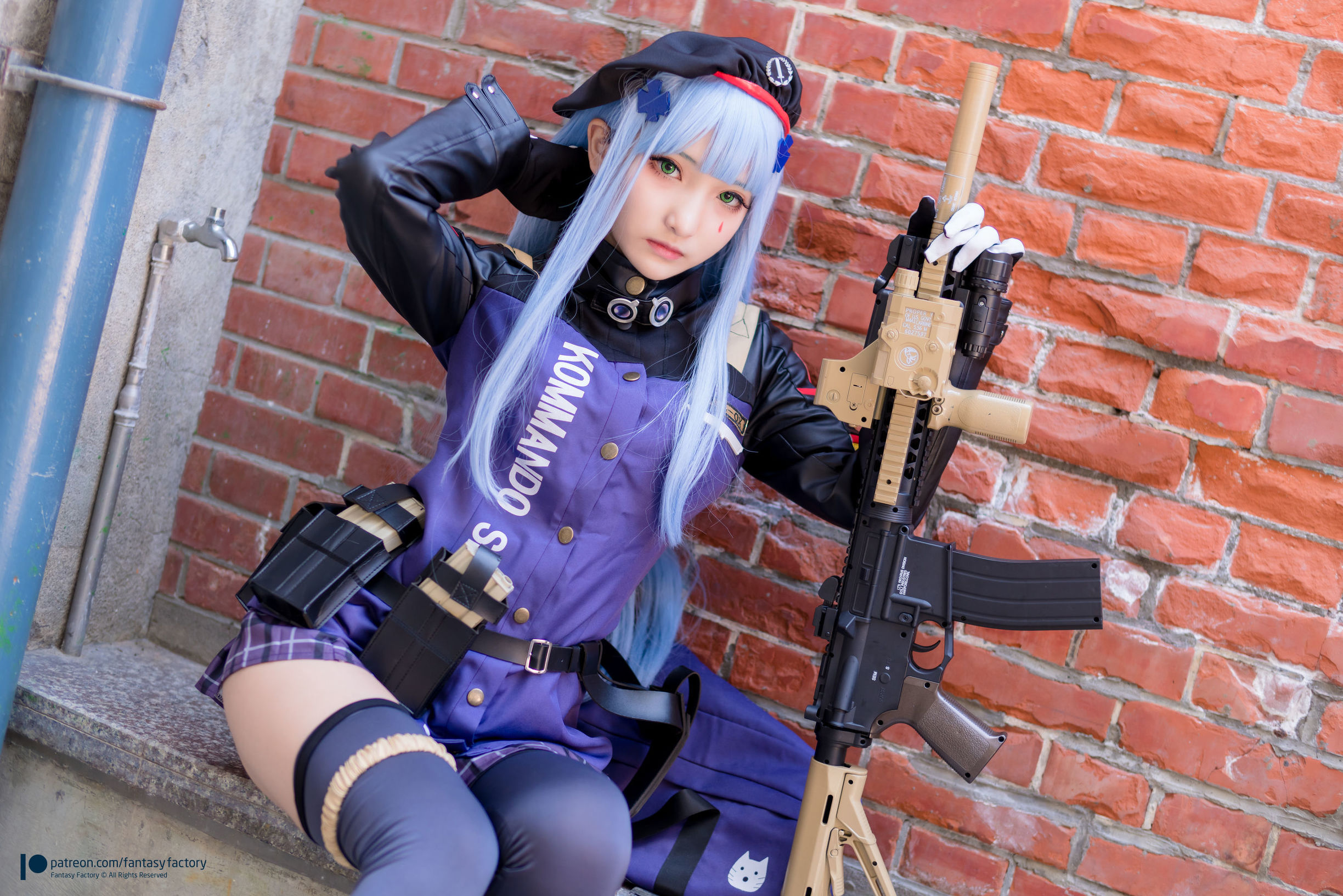 幻想工廠] 小丁Cosplay - 魔女 浴池 黑絲