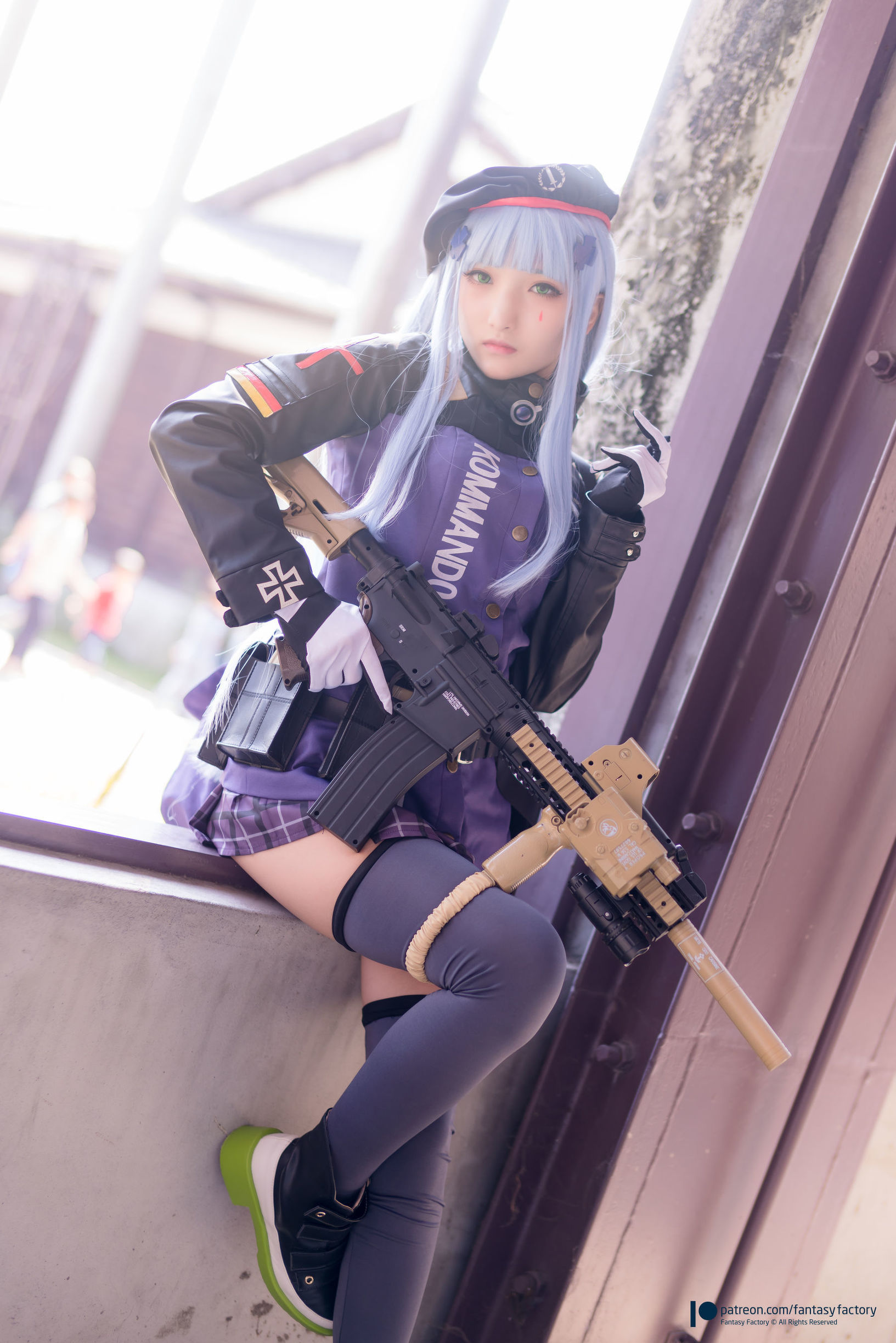 幻想工廠] 小丁Cosplay - 魔女 浴池 黑絲
