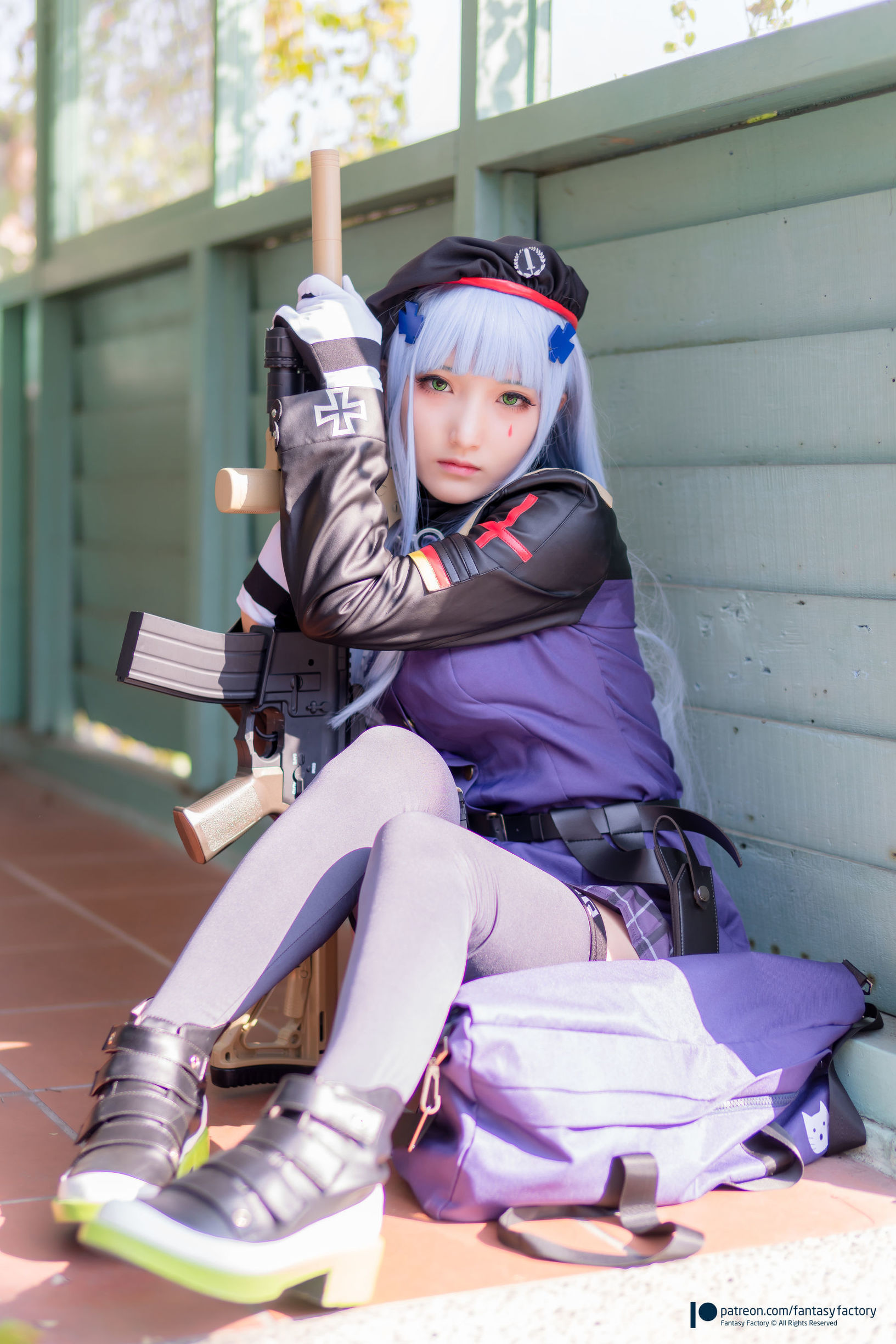 幻想工廠] 小丁Cosplay - 魔女 浴池 黑絲
