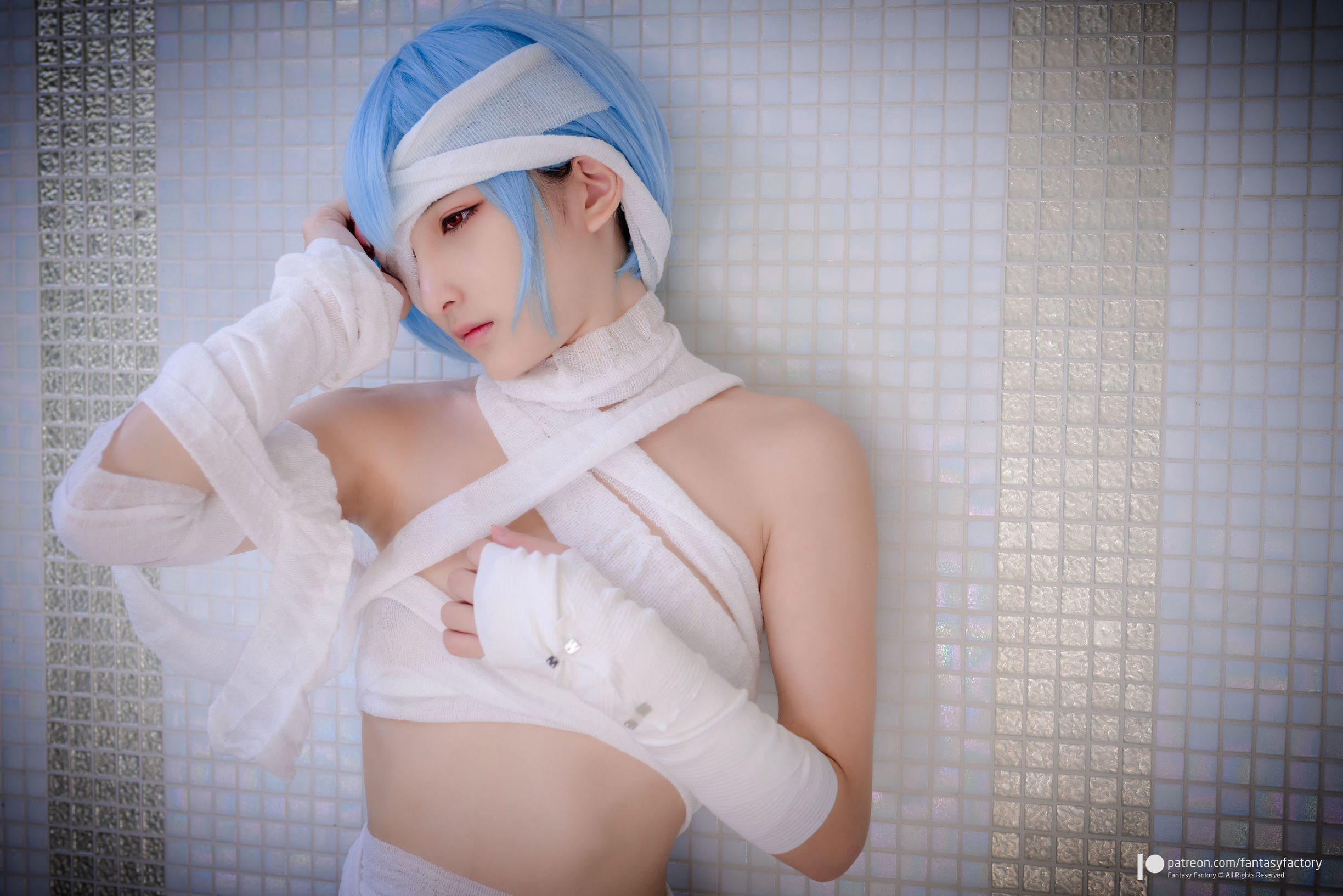 幻想工廠] 小丁Cosplay - 魔女 浴池 黑絲