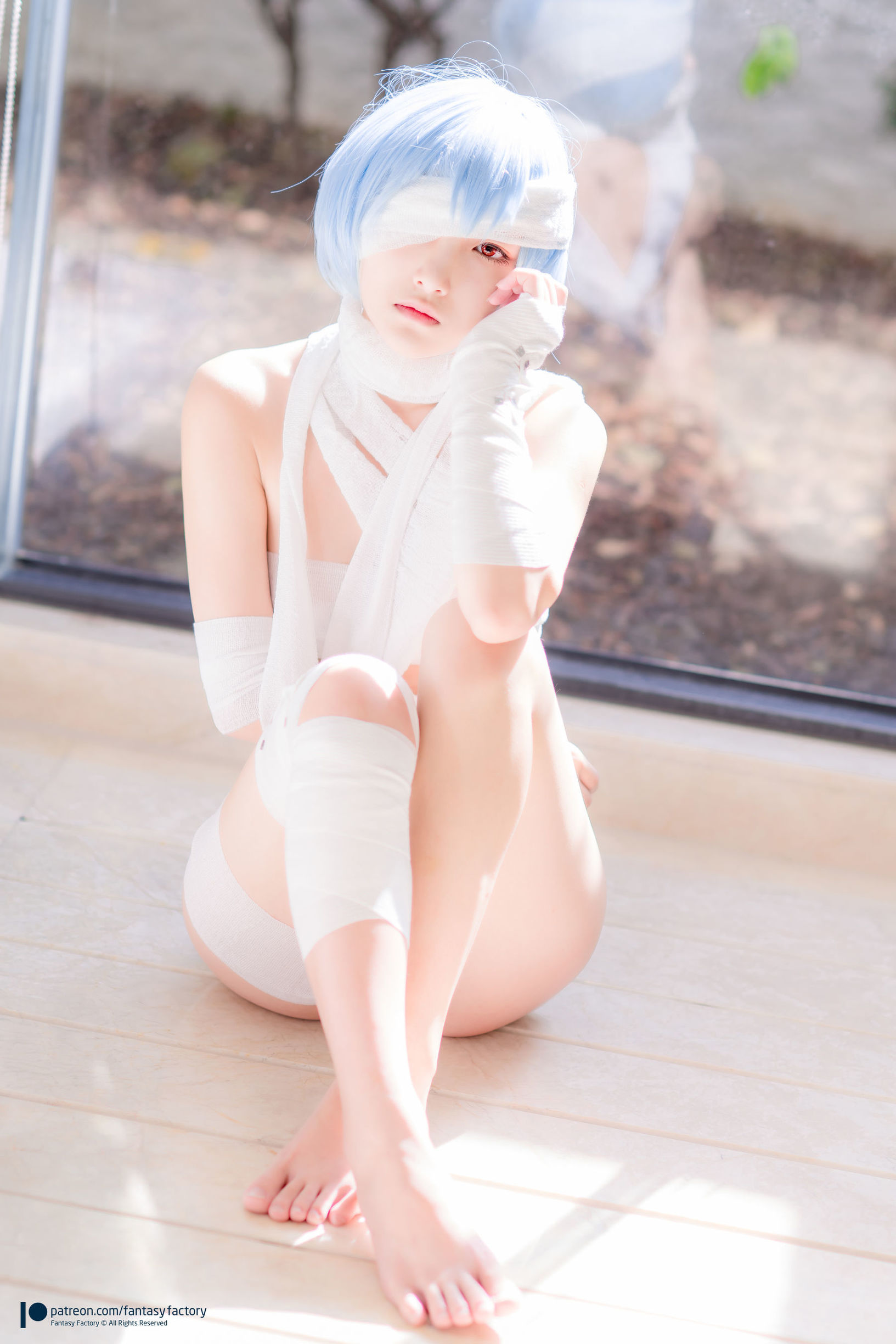 幻想工廠] 小丁Cosplay - 魔女 浴池 黑絲