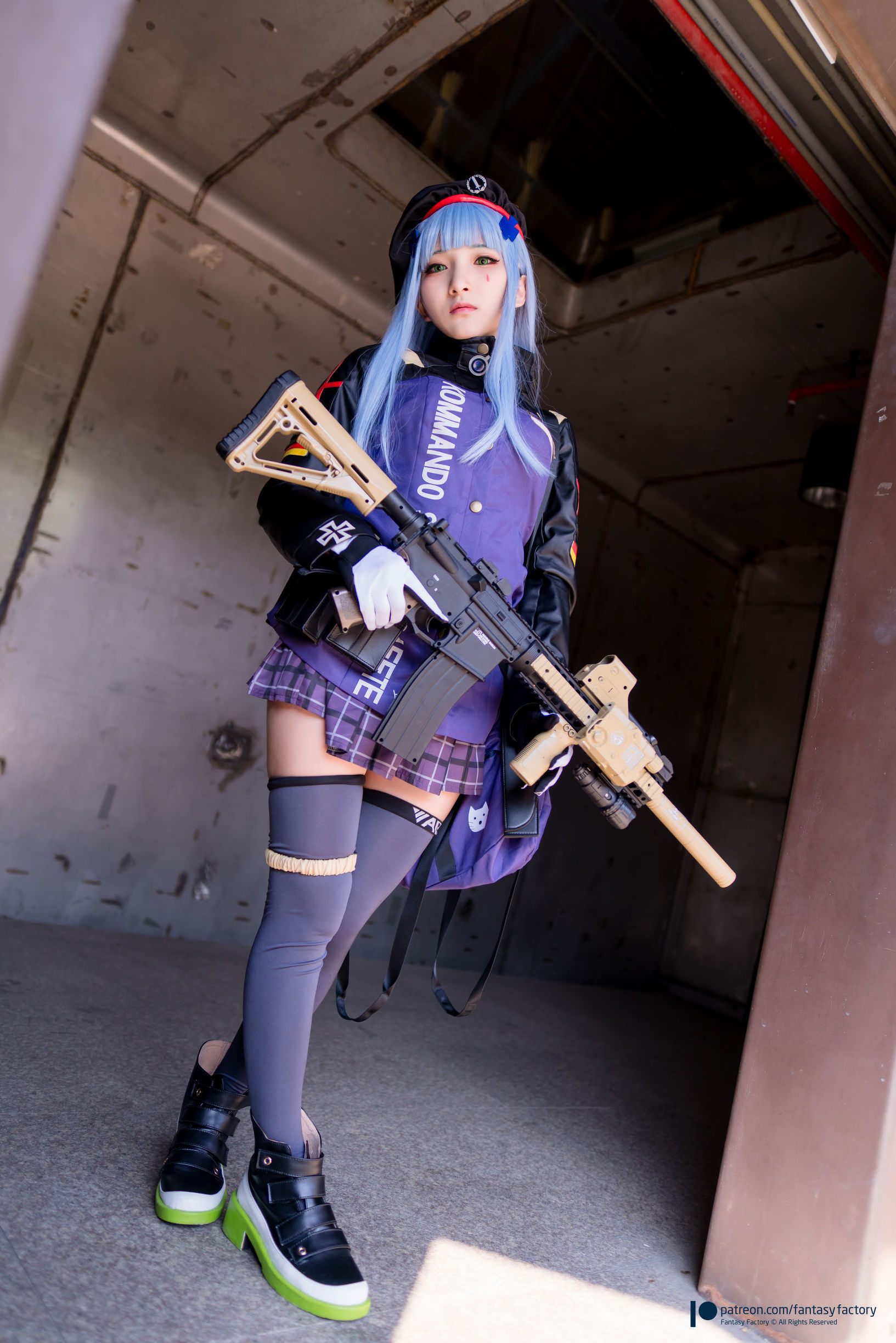 幻想工廠] 小丁Cosplay - 魔女 浴池 黑絲