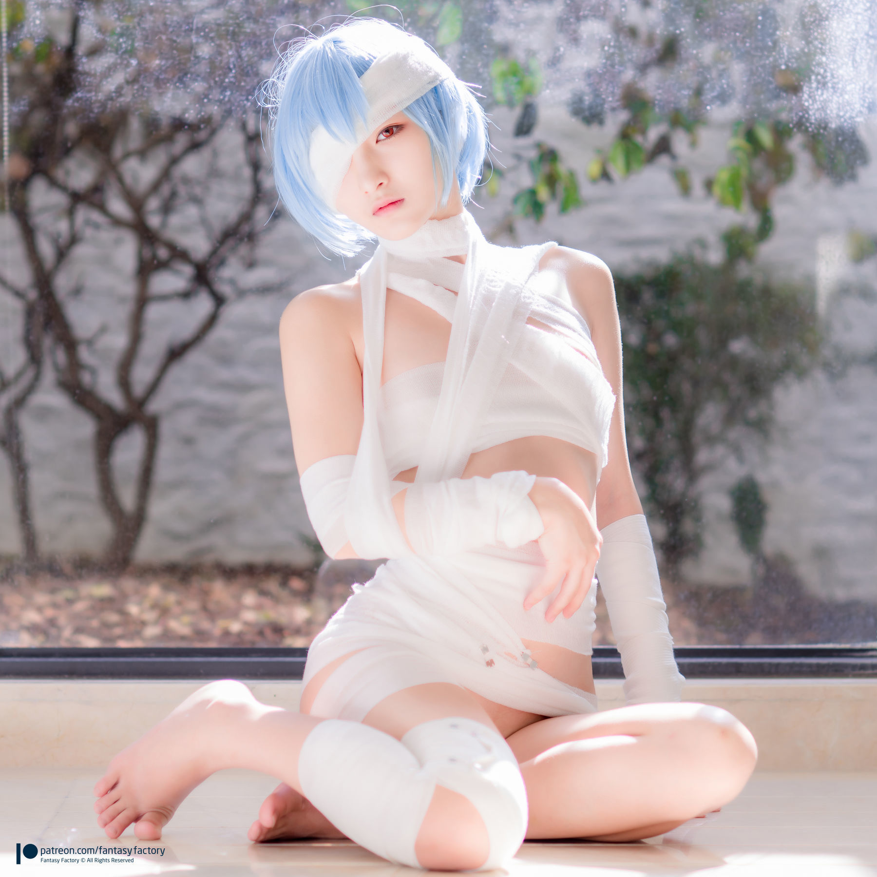 幻想工廠] 小丁Cosplay - 魔女 浴池 黑絲