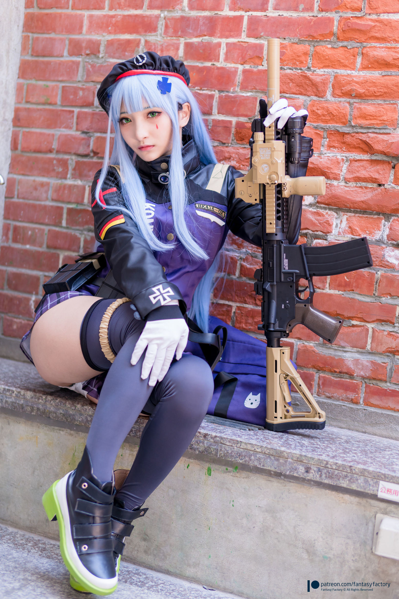 幻想工廠] 小丁Cosplay - 魔女 浴池 黑絲