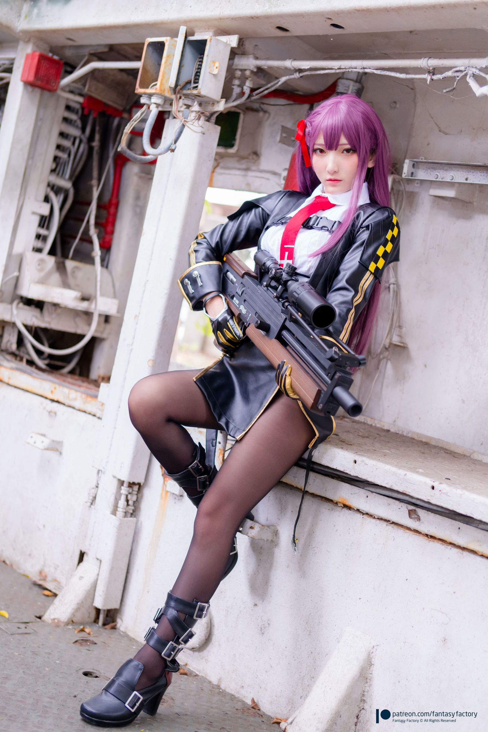 Fantasy Factory] Xiao Ding Cosplay - Black Silk, Black Glue, Female Assassin