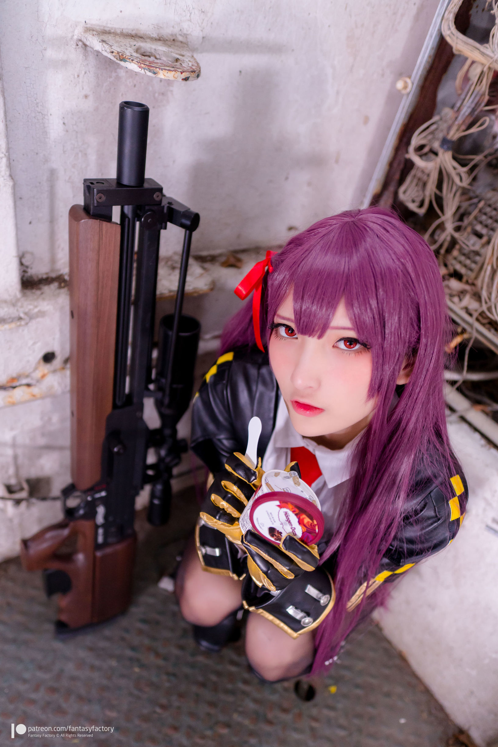 Fantasy Factory] Xiao Ding Cosplay - Black Silk, Black Glue, Female Assassin