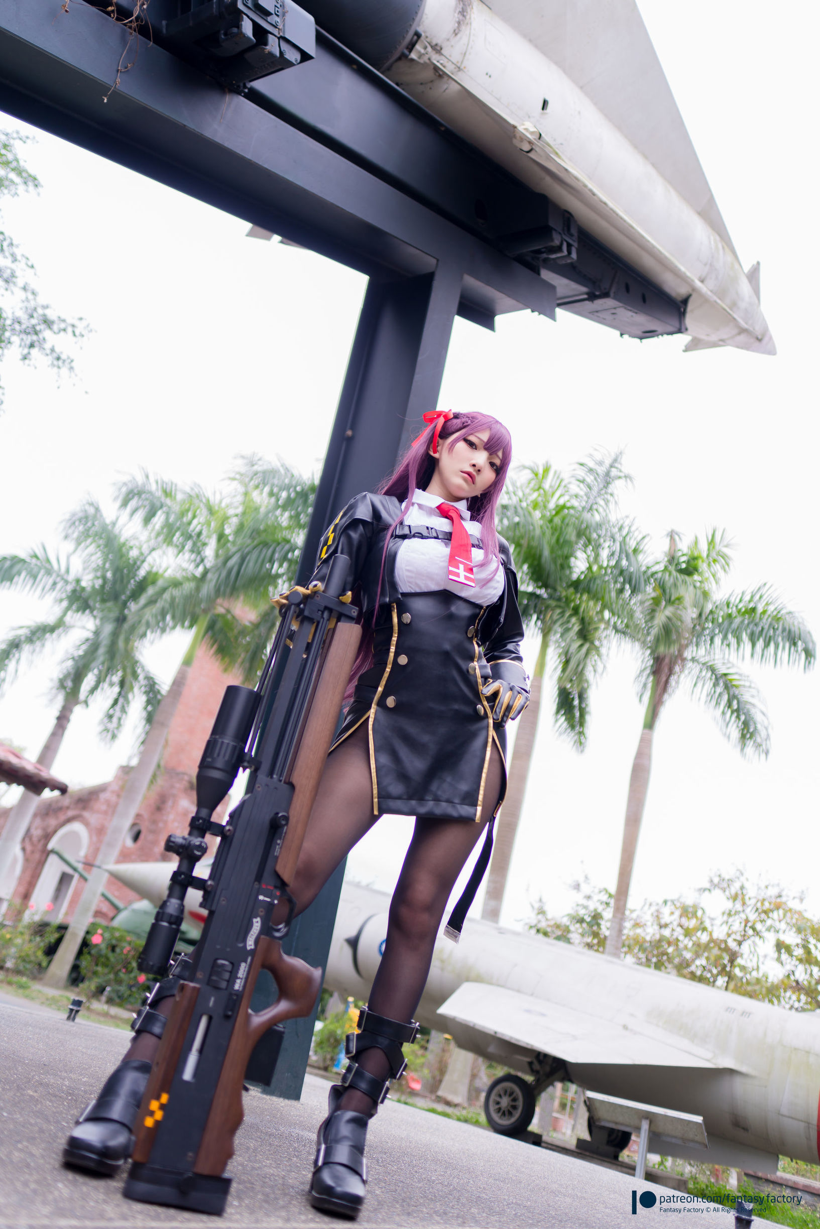 ファンタジー・ファクトリー] シャオディン・コスプレ - 黒ストッキング 黒ラテックス 女暗殺者