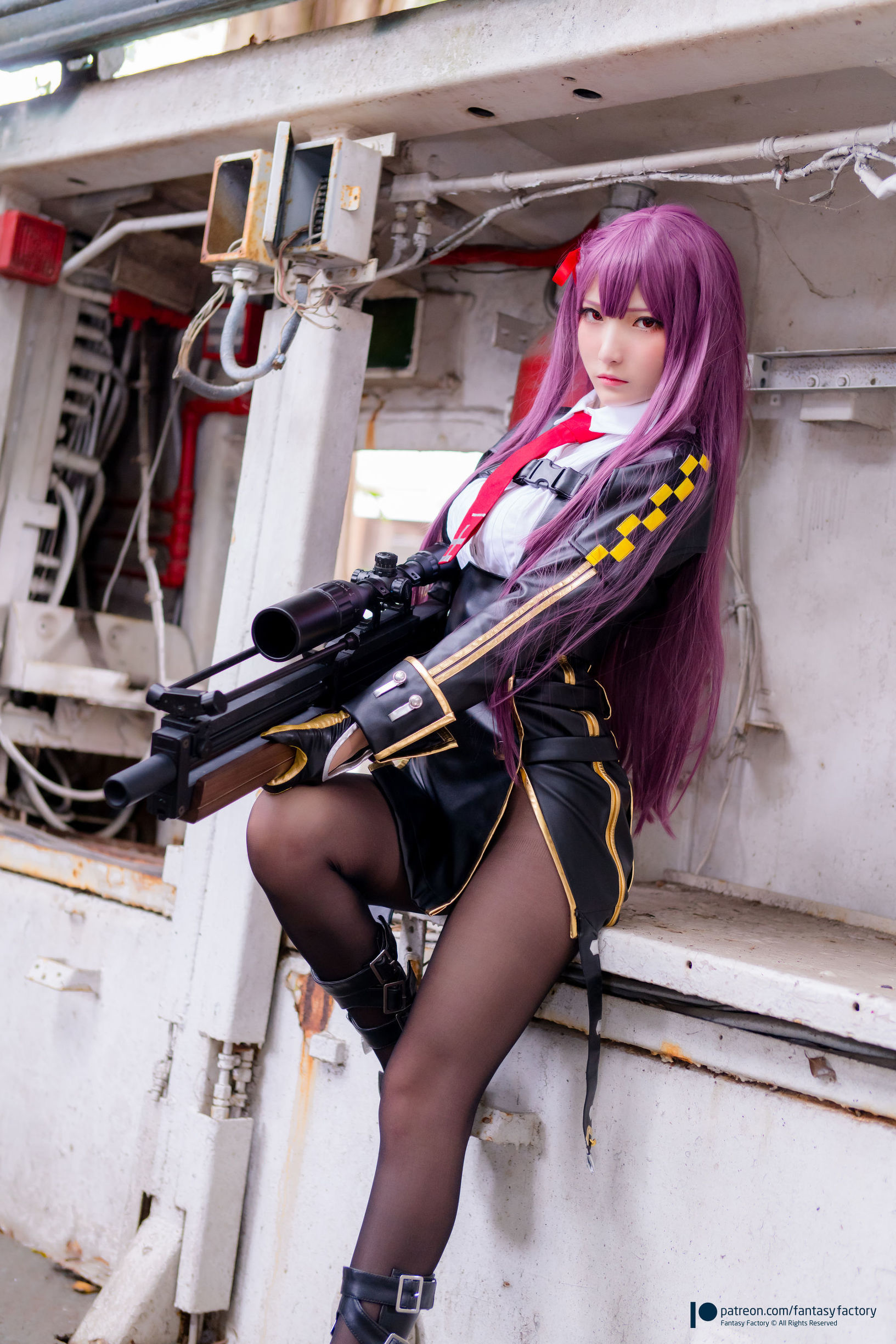 Fantasy Factory] Xiao Ding Cosplay - Black Silk, Black Glue, Female Assassin