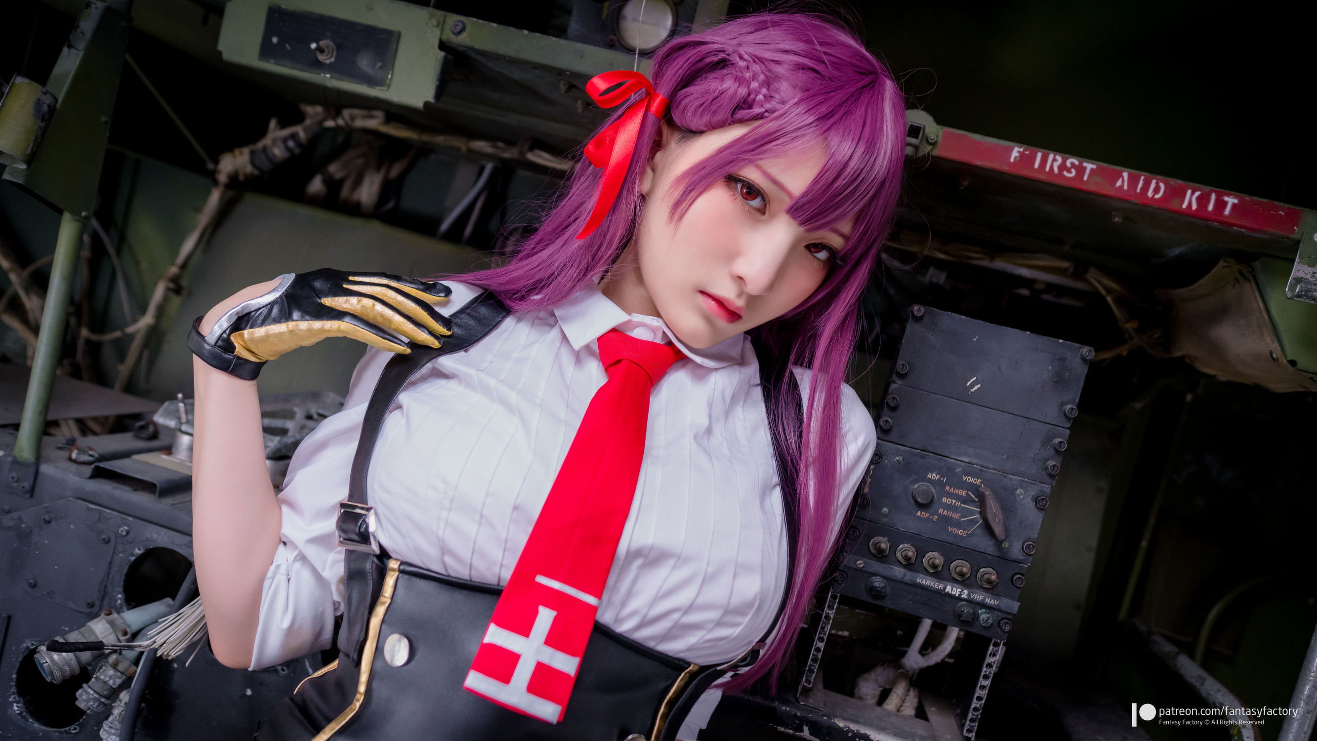 ファンタジー・ファクトリー] シャオディン・コスプレ - 黒ストッキング 黒ラテックス 女暗殺者