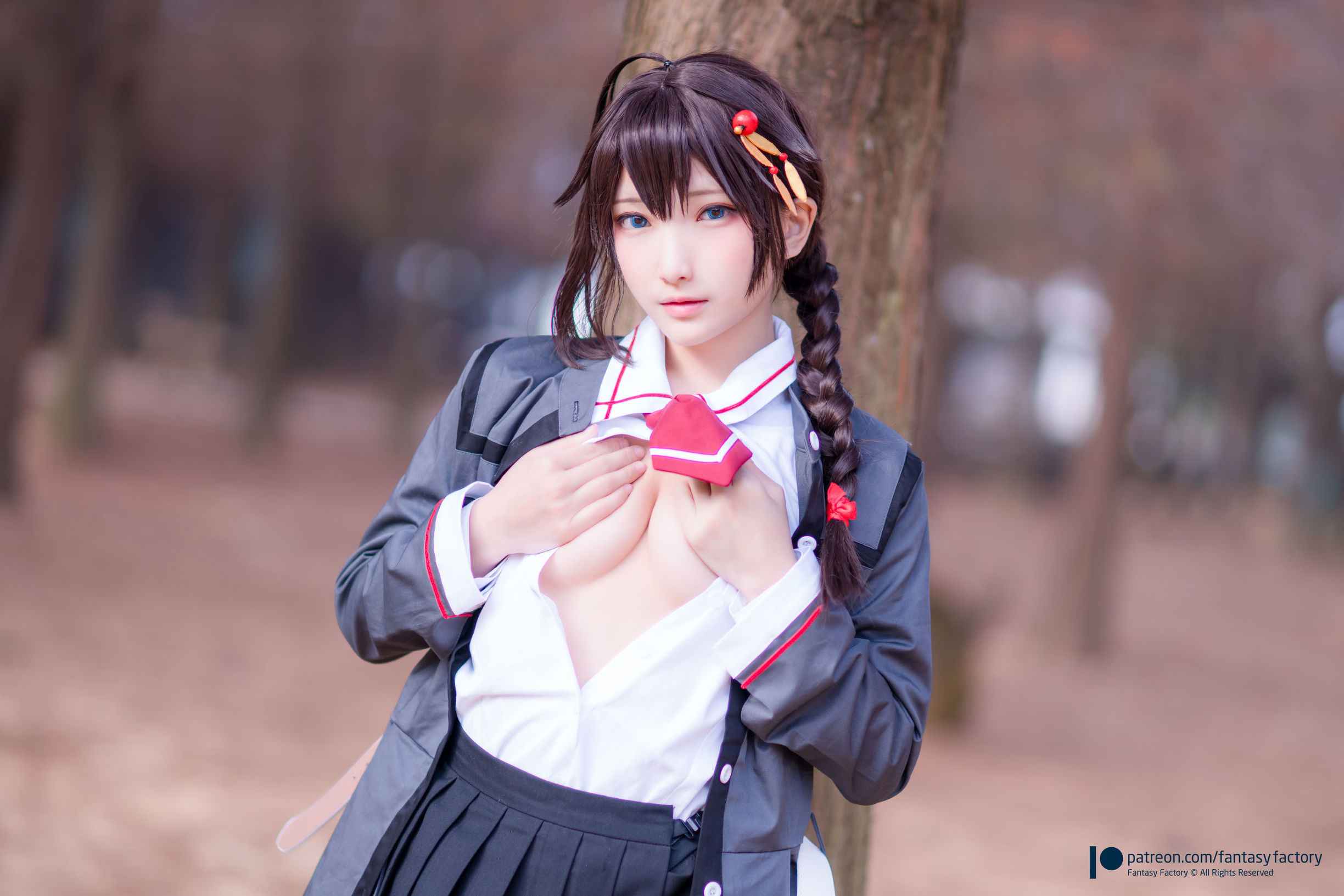 Xiaoding JK制服 水手小兔 外拍 화보 세트