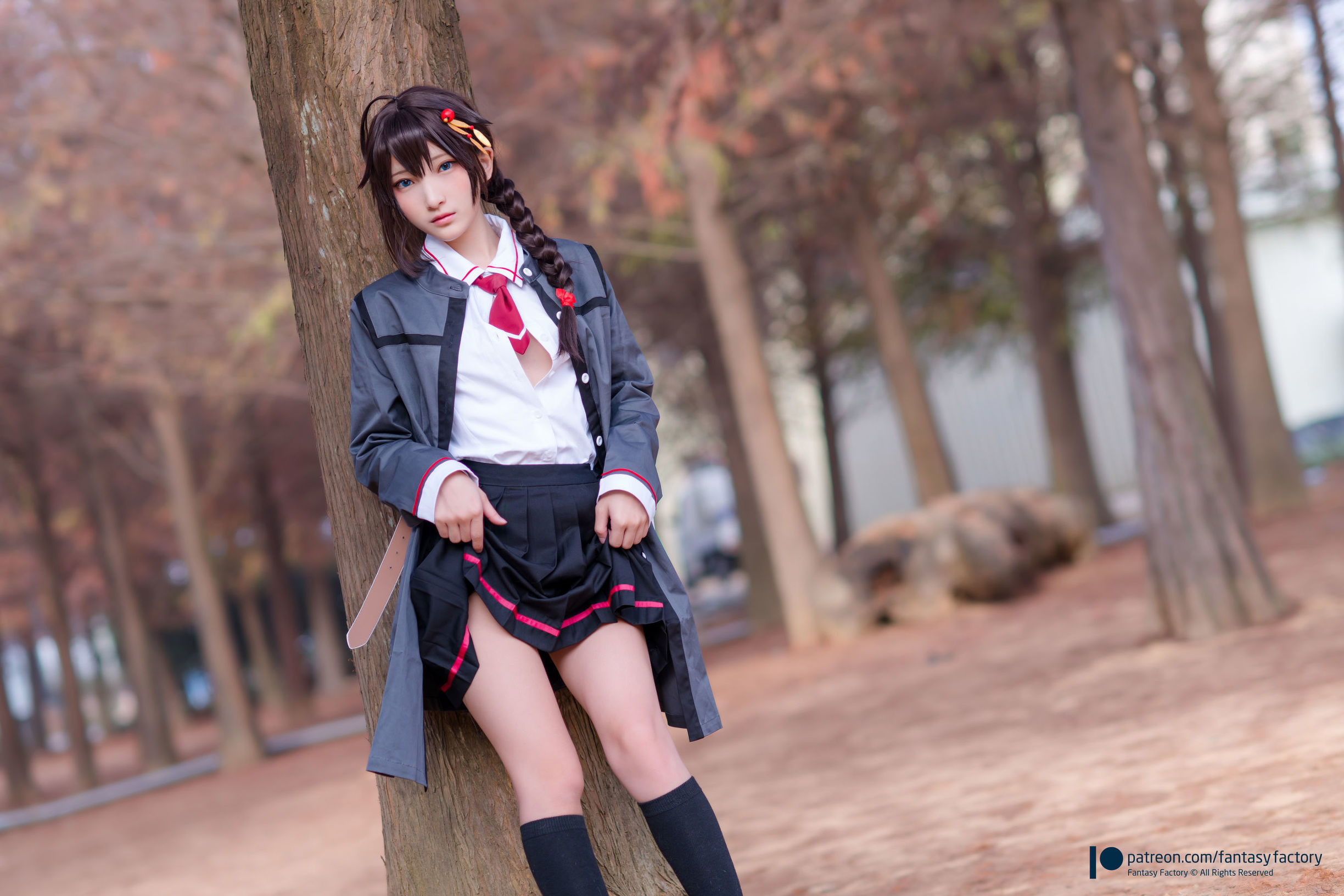 Xiaoding JK制服 水手小兔 外拍 화보 세트