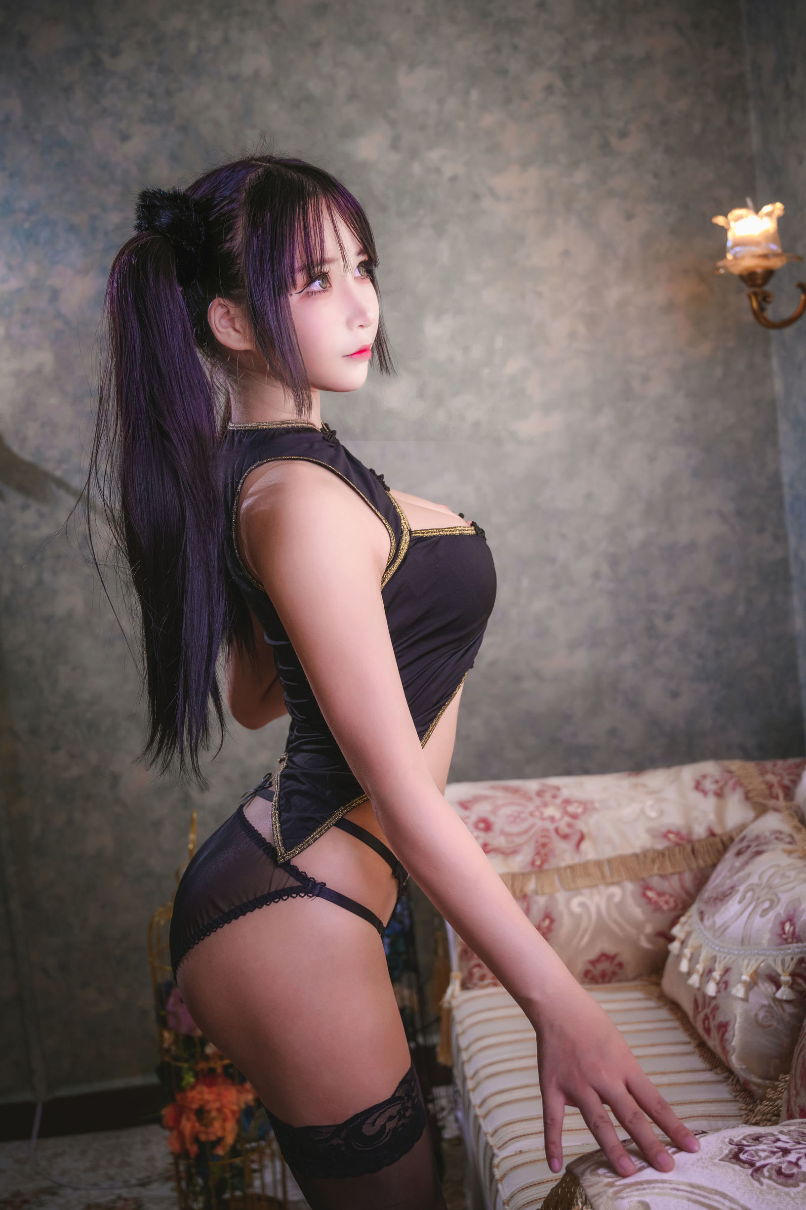 二次元妹子抱走莫子aa 雙馬尾 性感與清純